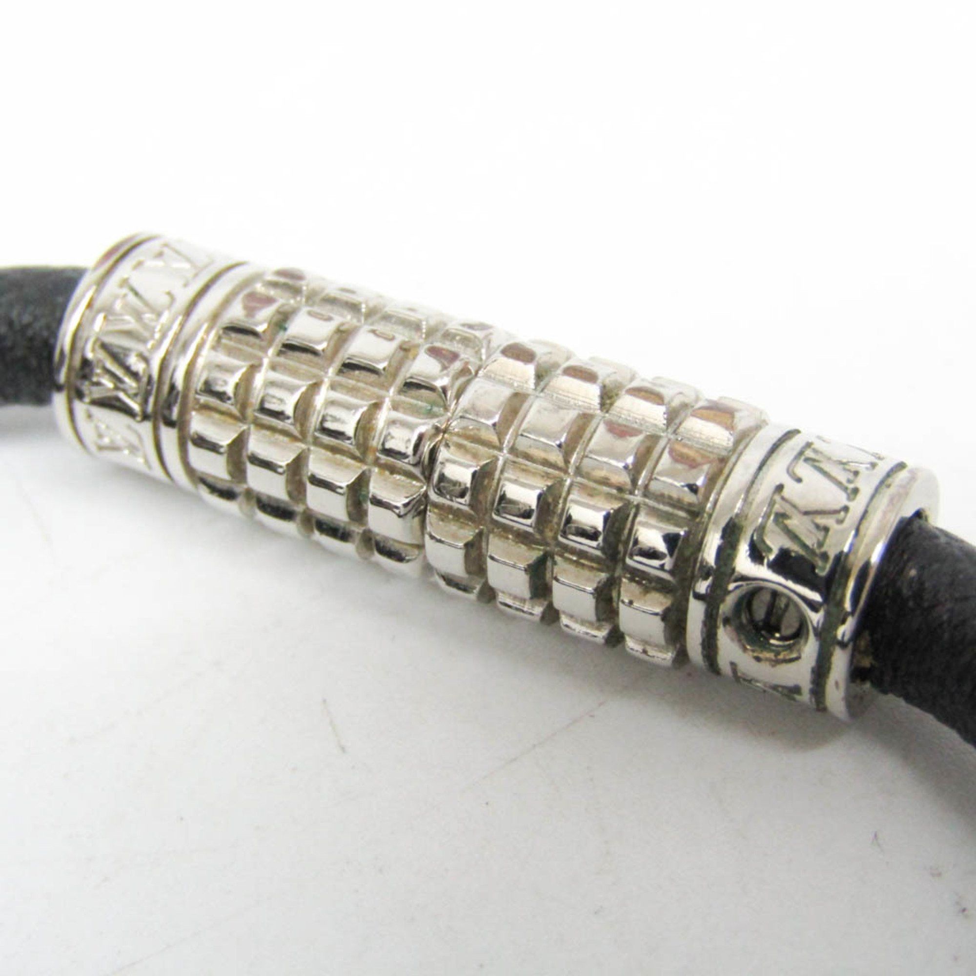 Louis Vuitton Louis Vuitton Taiga Bracelet Digit M6629E Leather Bangle Ardoise,Silver Size ONE SIZE - 5 Thumbnail