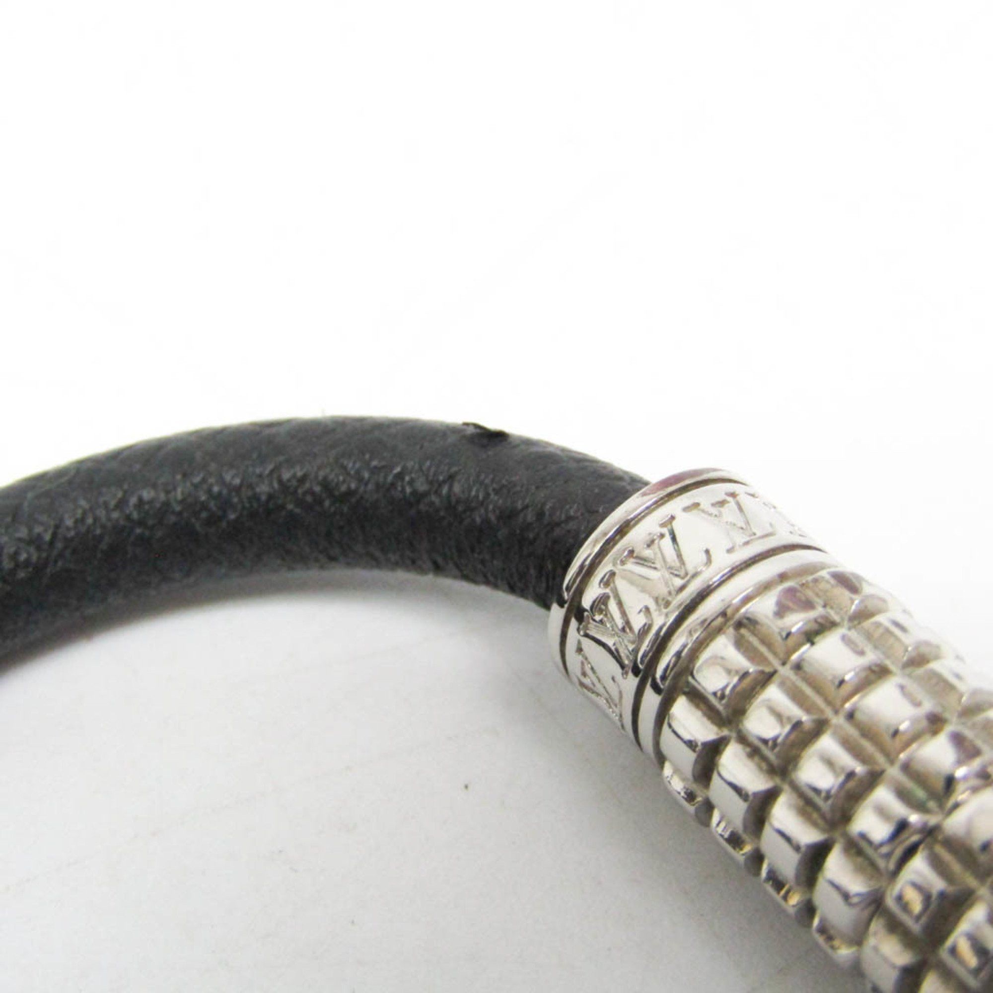 Louis Vuitton Louis Vuitton Taiga Bracelet Digit M6629E Leather Bangle Ardoise,Silver Size ONE SIZE - 4 Thumbnail