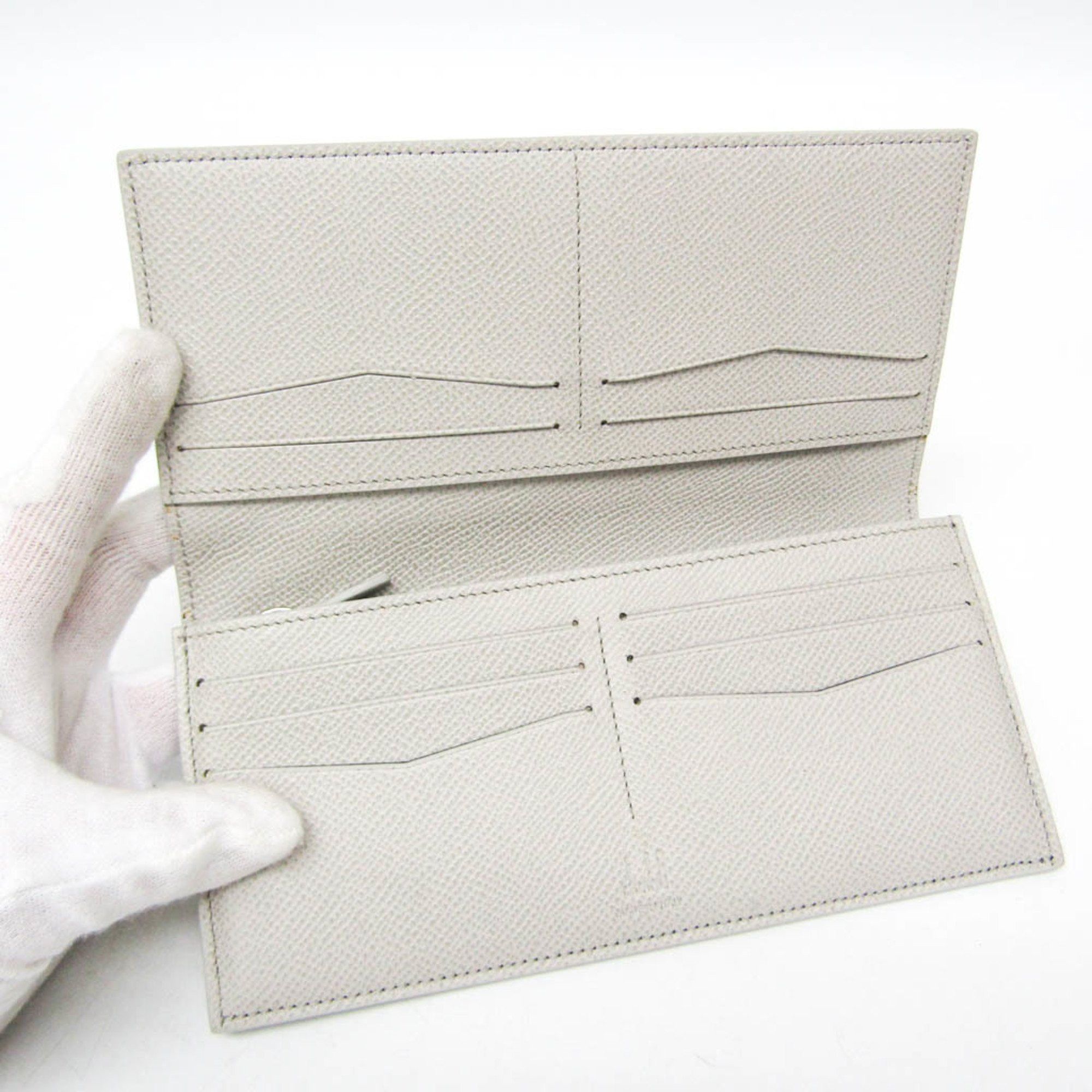 Alfred Dunhill Dunhill Cadogan 18F2100 Men's Leather Long Wallet (bi-fold) Light Gray Size ONE SIZE - 4 Thumbnail