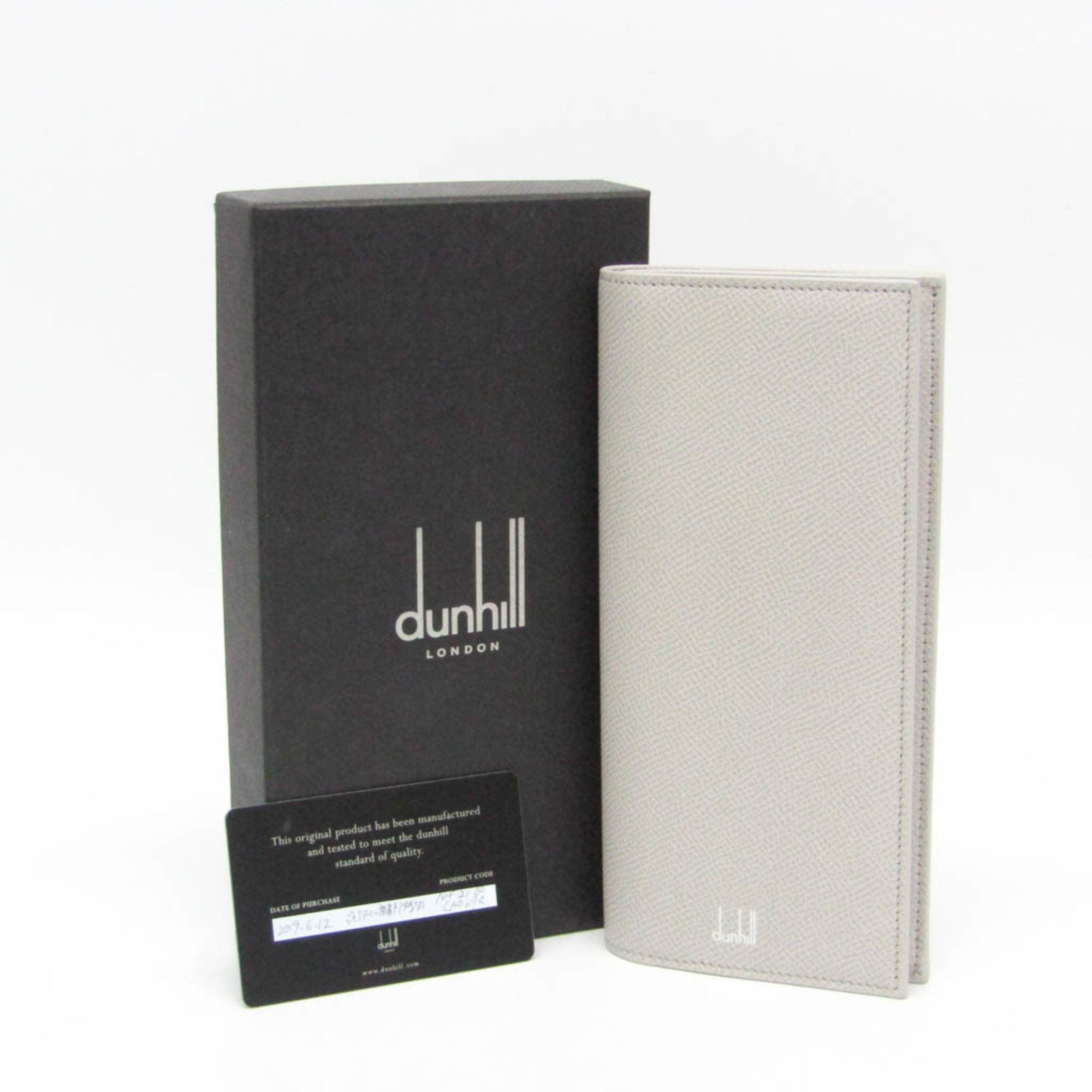 Alfred Dunhill Dunhill Cadogan 18F2100 Men's Leather Long Wallet (bi-fold) Light Gray Size ONE SIZE - 2 Thumbnail