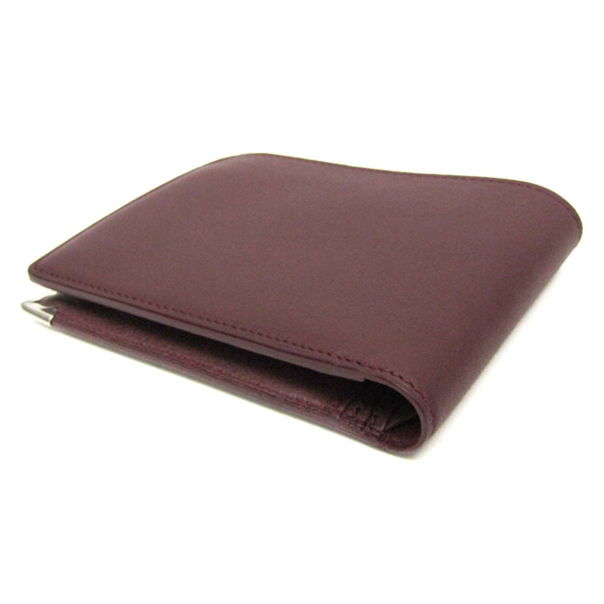 Cartier Cartier Must L3000594 Men,Women Calfskin Wallet (bi-fold) Bordeaux,Silver Size ONE SIZE - 3 Thumbnail