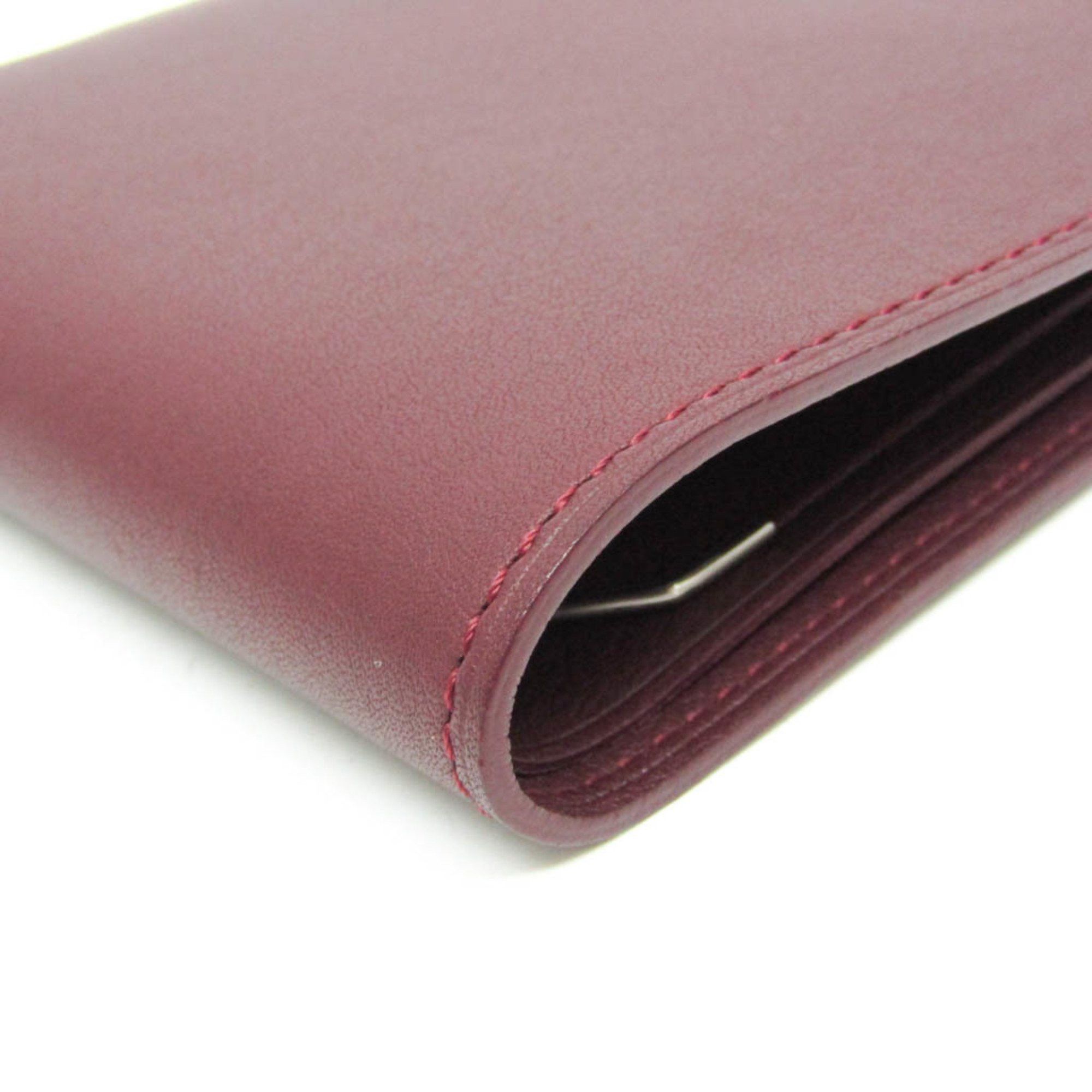 Cartier Cartier Must L3000594 Men,Women Calfskin Wallet (bi-fold) Bordeaux,Silver Size ONE SIZE - 5 Thumbnail