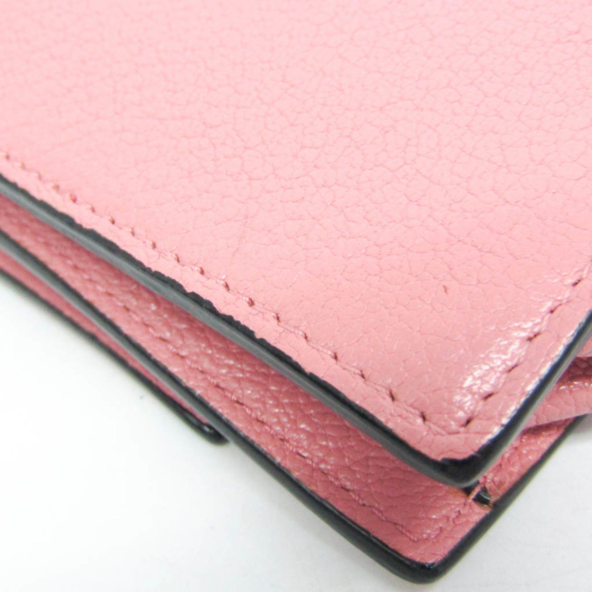 Miu Miu Miu Miu Chain Shoulder Wallet Pochette Women's Leather Pouch,Shoulder Bag Pink Size ONE SIZE - 6 Thumbnail