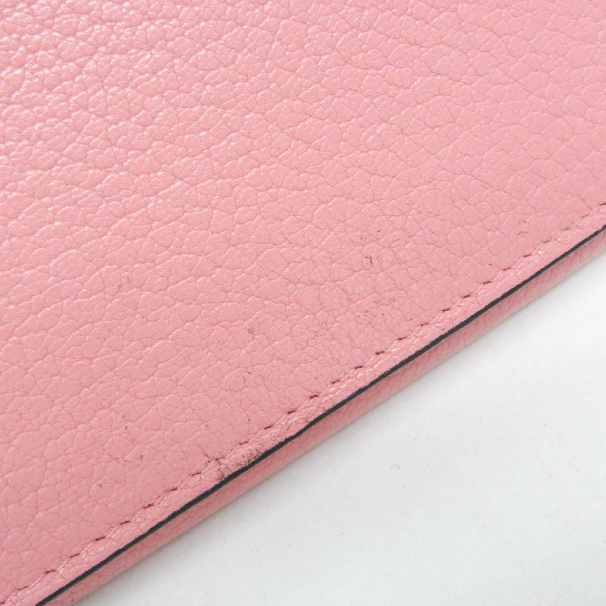 Miu Miu Miu Miu Chain Shoulder Wallet Pochette Women's Leather Pouch,Shoulder Bag Pink Size ONE SIZE - 7 Thumbnail