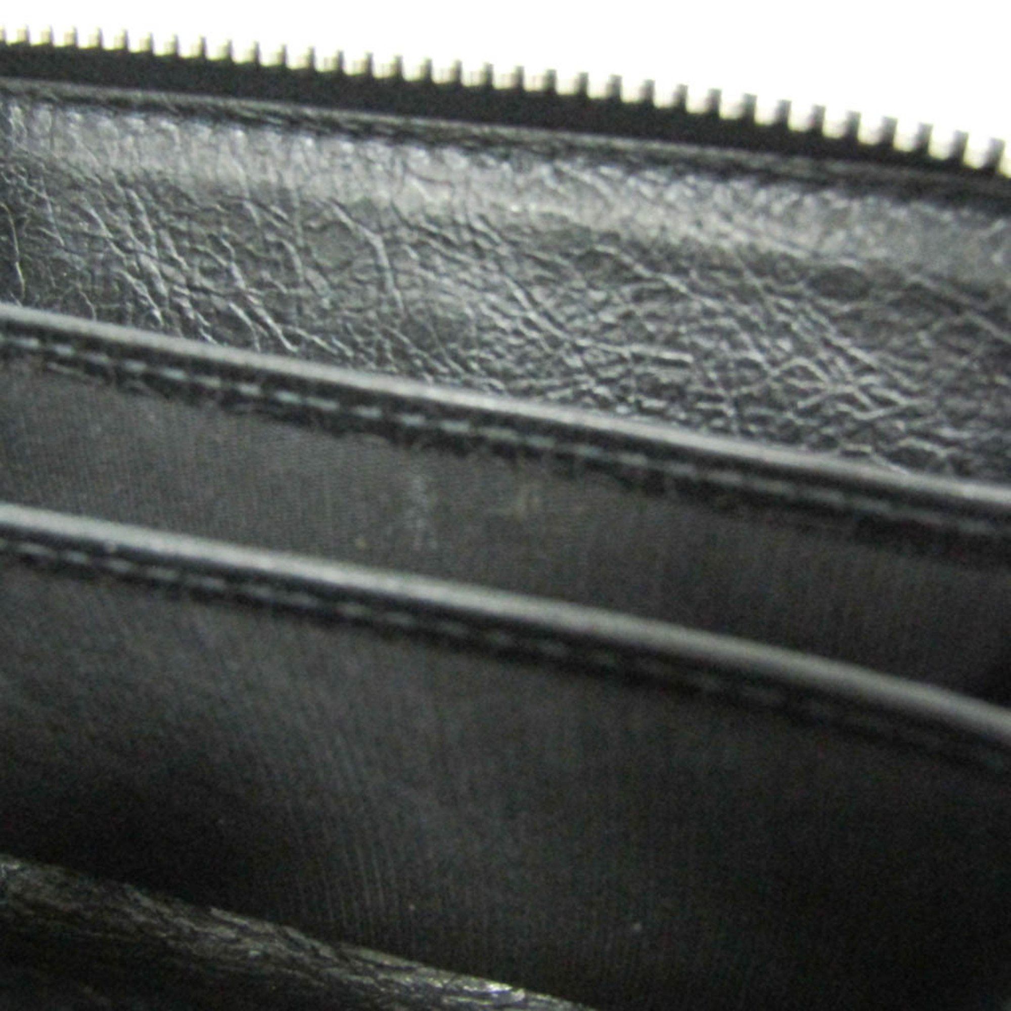 Gucci Gucci Interlocking G Coin Case 581530 Leather Card Case Black Size ONE SIZE - 8 Thumbnail