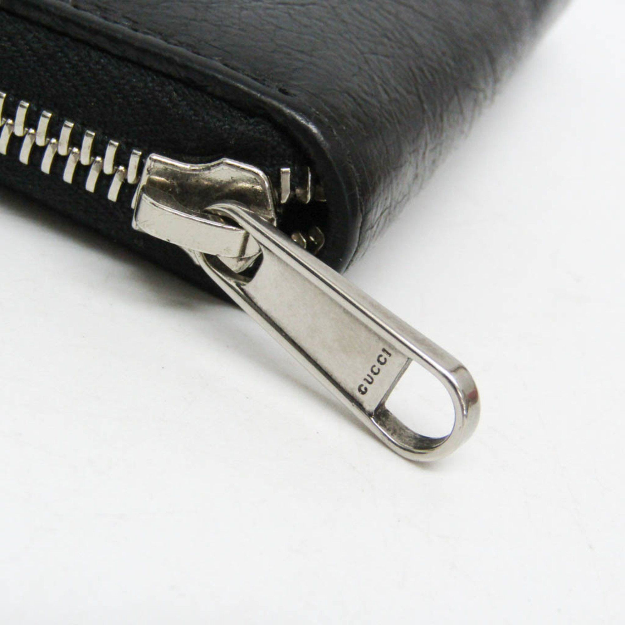 Gucci Gucci Interlocking G Coin Case 581530 Leather Card Case Black Size ONE SIZE - 6 Thumbnail