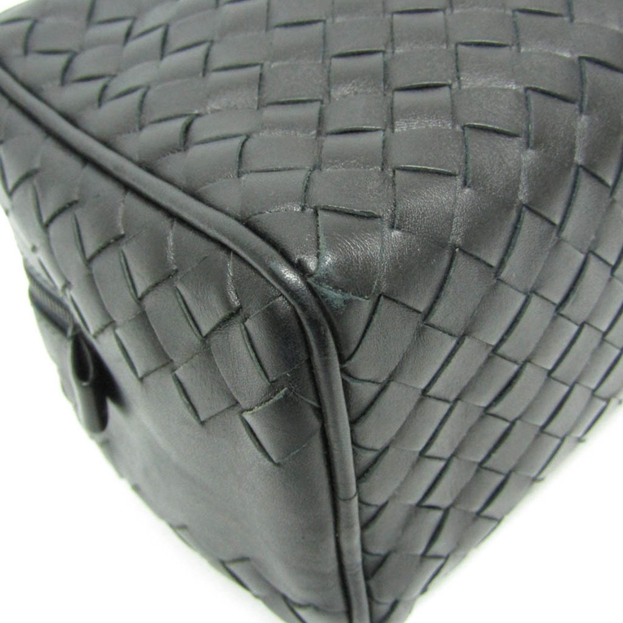 Bottega Veneta Bottega Veneta Intrecciato 174361 Men's Leather Clutch Bag Black Size ONE SIZE - 5 Thumbnail