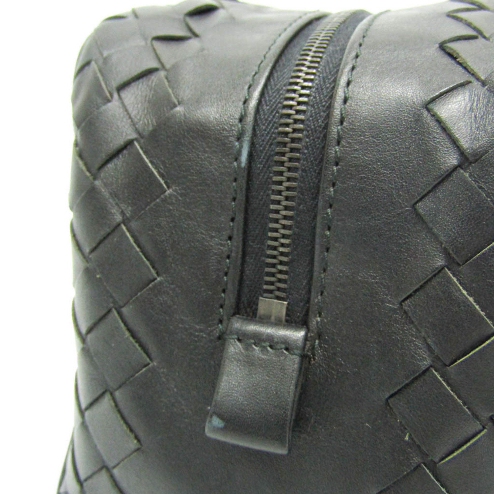 Bottega Veneta Bottega Veneta Intrecciato 174361 Men's Leather Clutch Bag Black Size ONE SIZE - 6 Thumbnail