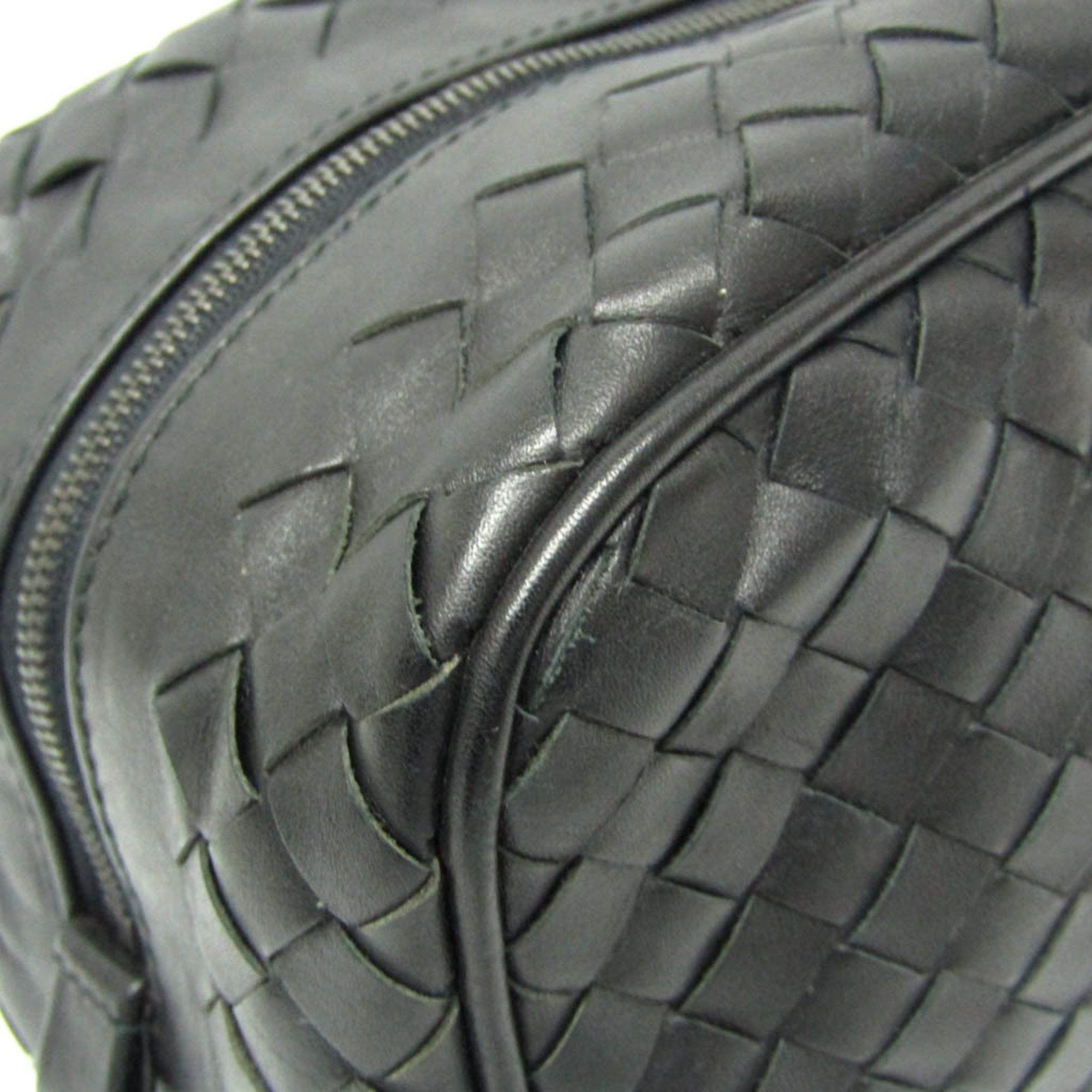 Bottega Veneta Bottega Veneta Intrecciato 174361 Men's Leather Clutch Bag Black Size ONE SIZE - 7 Thumbnail