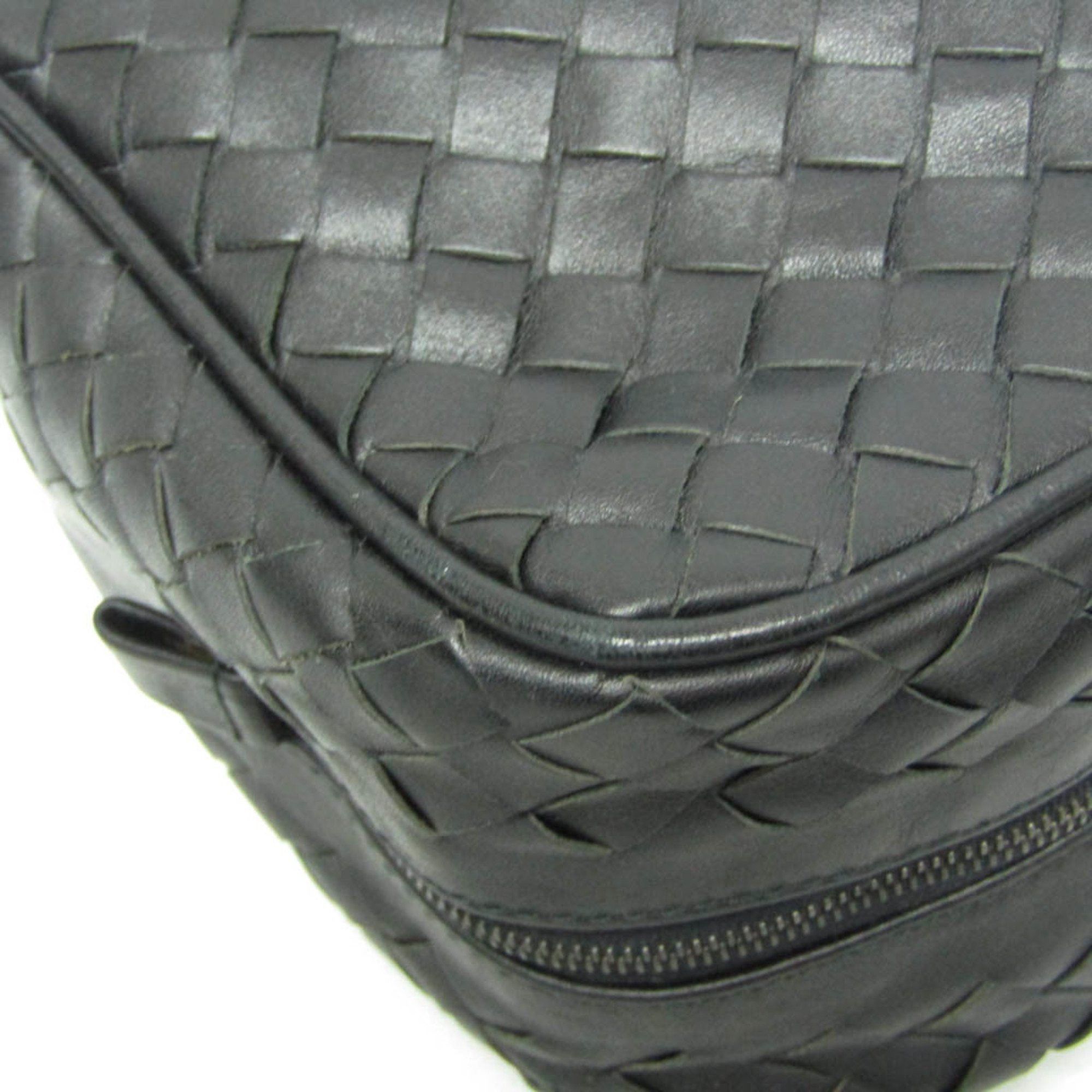 Bottega Veneta Bottega Veneta Intrecciato 174361 Men's Leather Clutch Bag Black Size ONE SIZE - 8 Thumbnail
