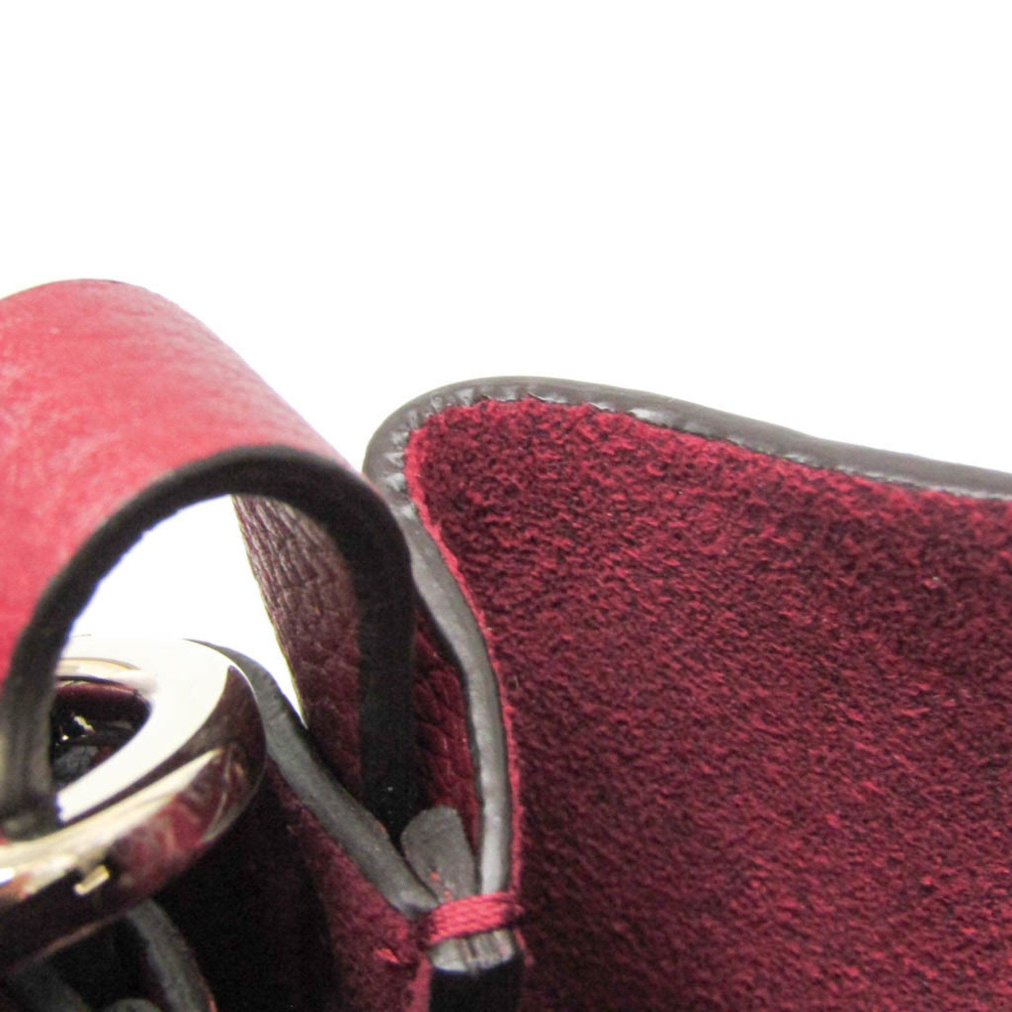 Salvatore Ferragamo Salvatore Ferragamo Gancini EZ-21 H904 Women's Leather Shoulder Bag Bordeaux Size ONE SIZE - 11 Thumbnail
