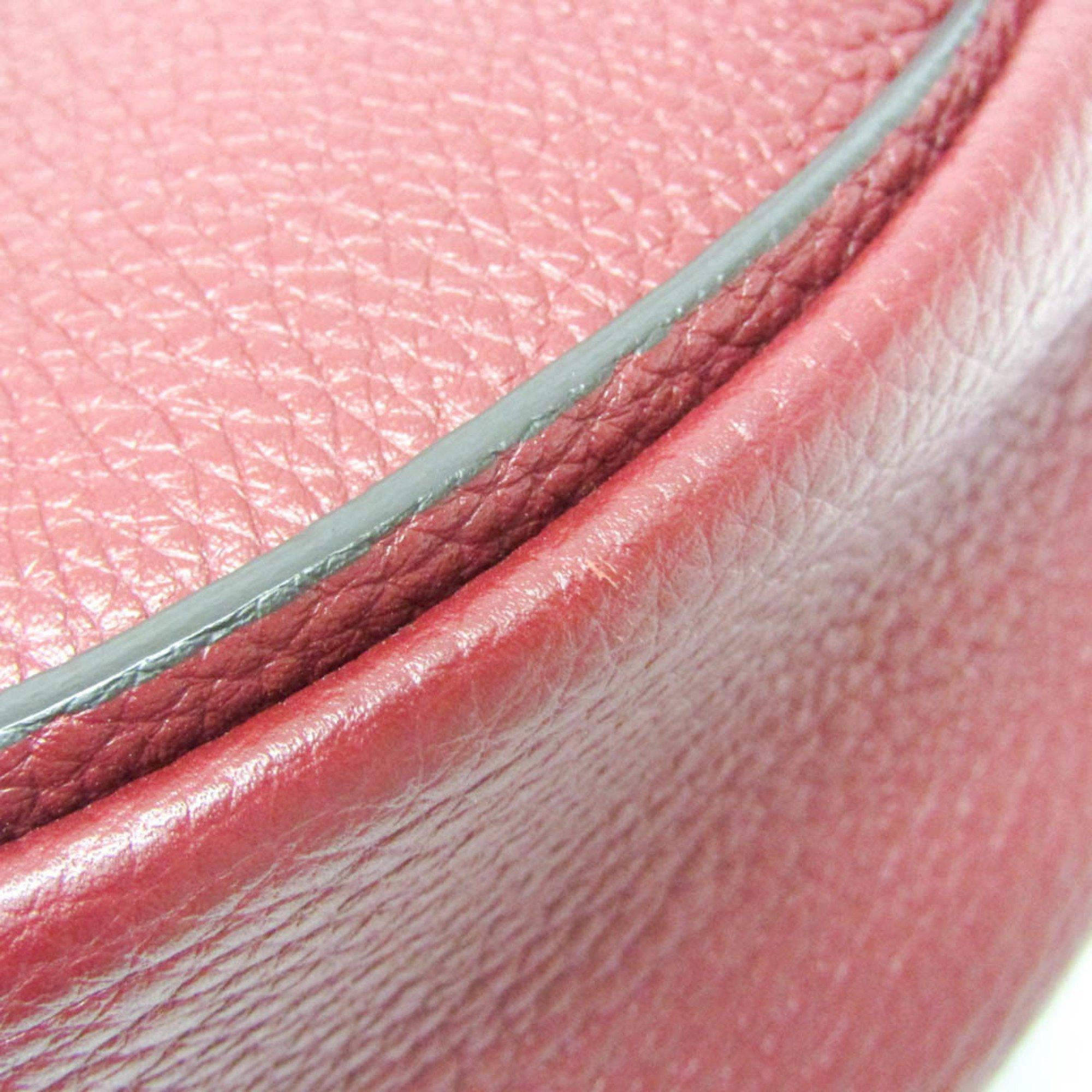 Salvatore Ferragamo Salvatore Ferragamo Gancini EZ-21 H904 Women's Leather Shoulder Bag Bordeaux Size ONE SIZE - 5 Thumbnail