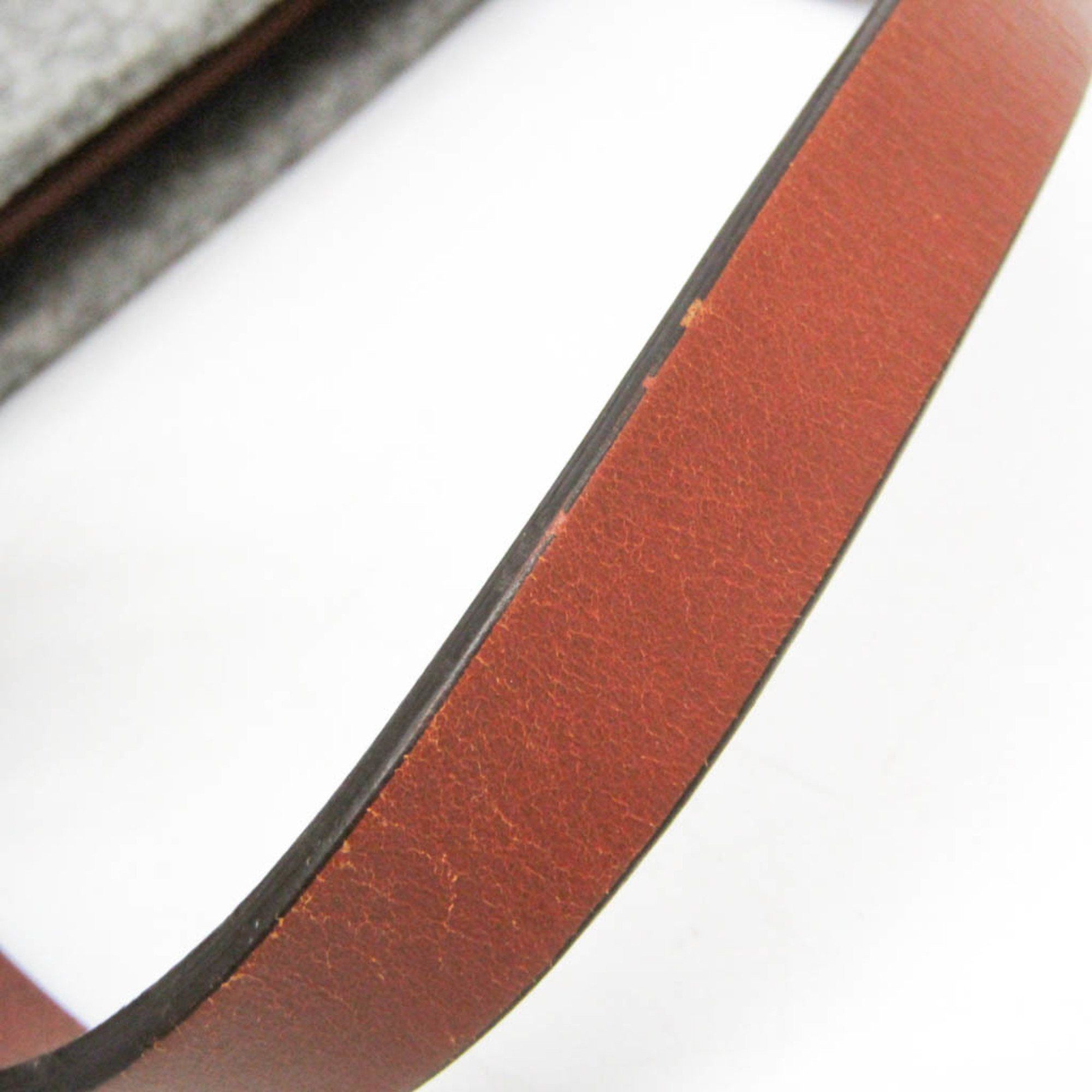 Gucci Gucci 295266 Men,Women Leather,Felt Tote Bag Brown,Gray Size ONE SIZE - 9 Thumbnail