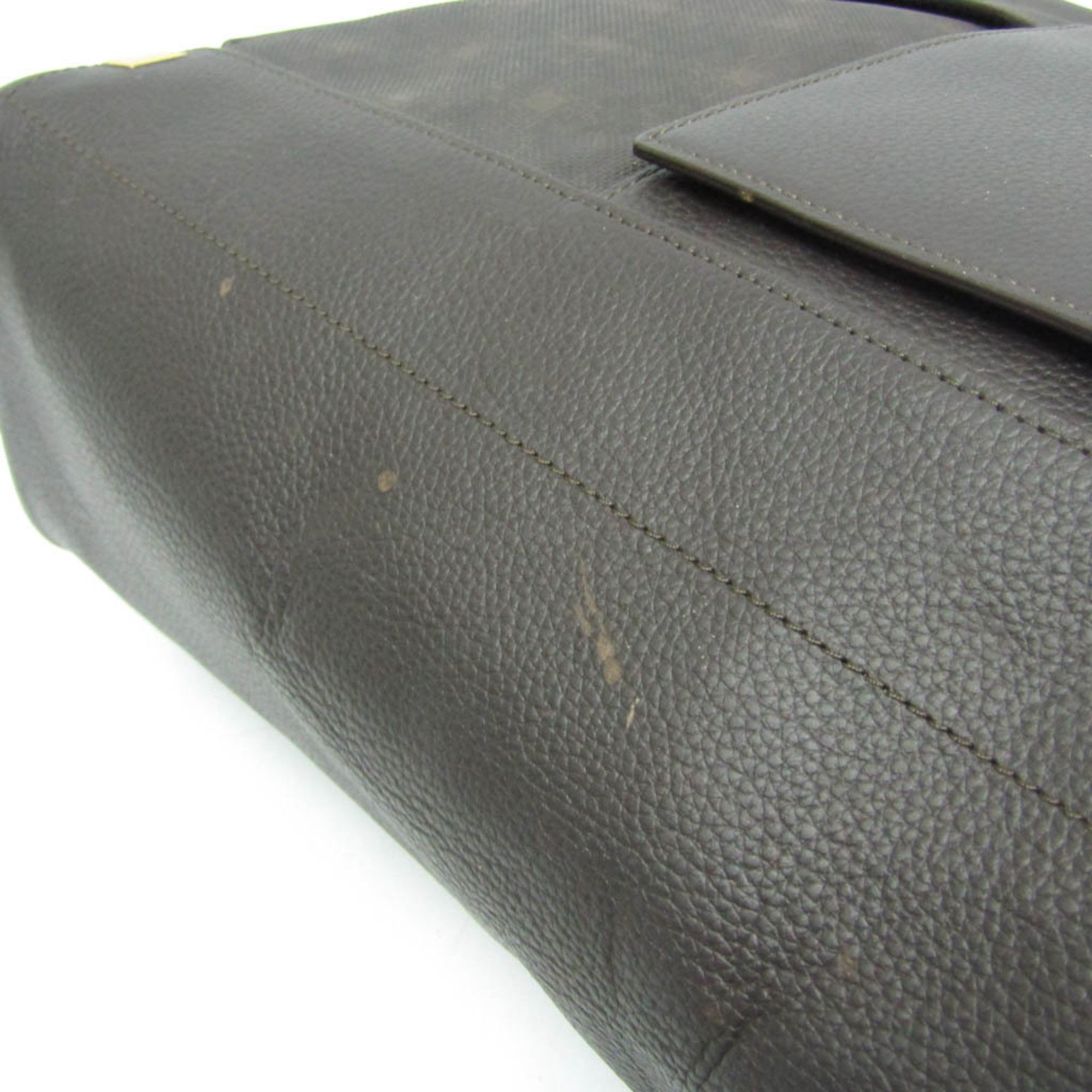 Alfred Dunhill Dunhill Men's Leather,PVC Shoulder Bag Dark Brown Size ONE SIZE - 5 Thumbnail