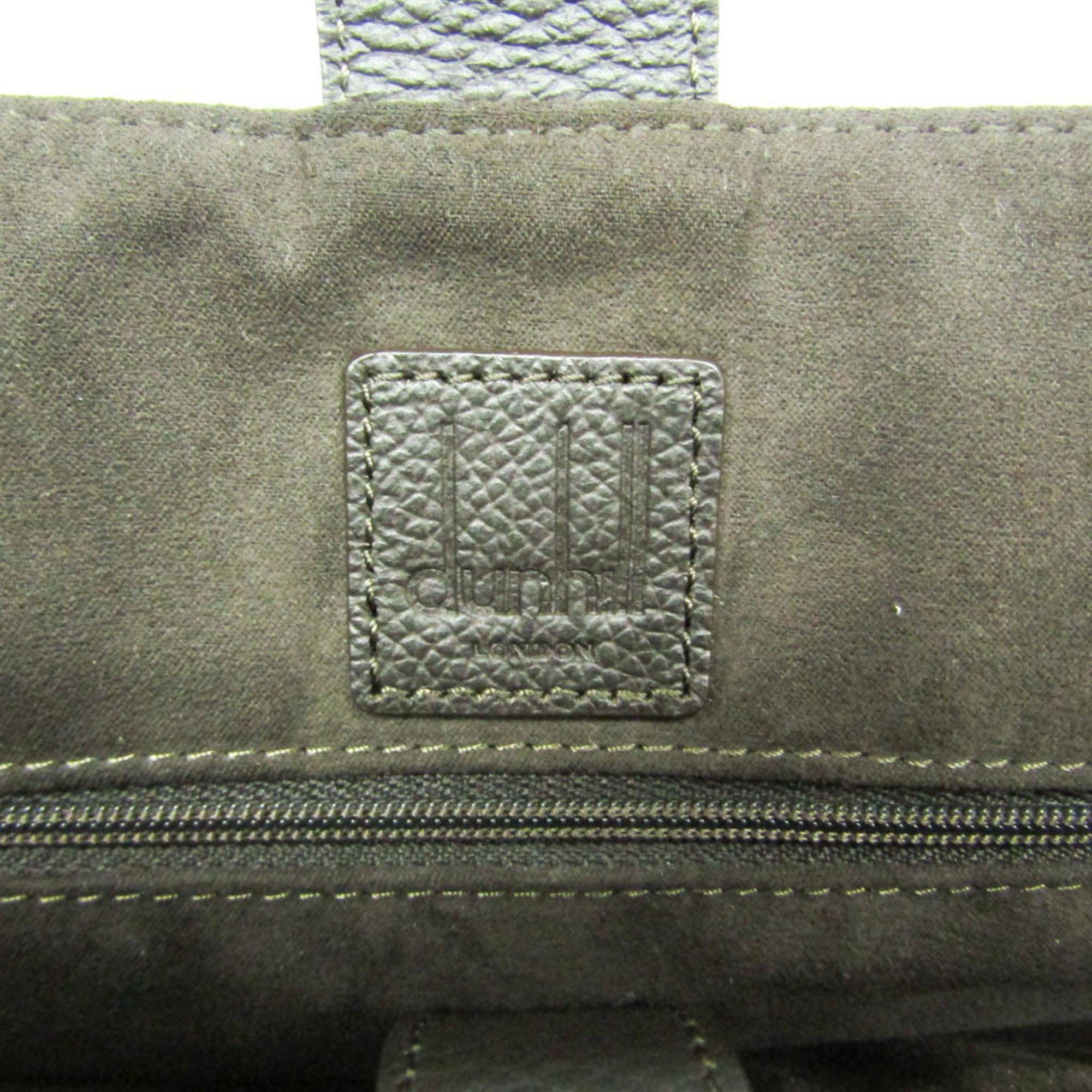 Alfred Dunhill Dunhill Men's Leather,PVC Shoulder Bag Dark Brown Size ONE SIZE - 12 Thumbnail