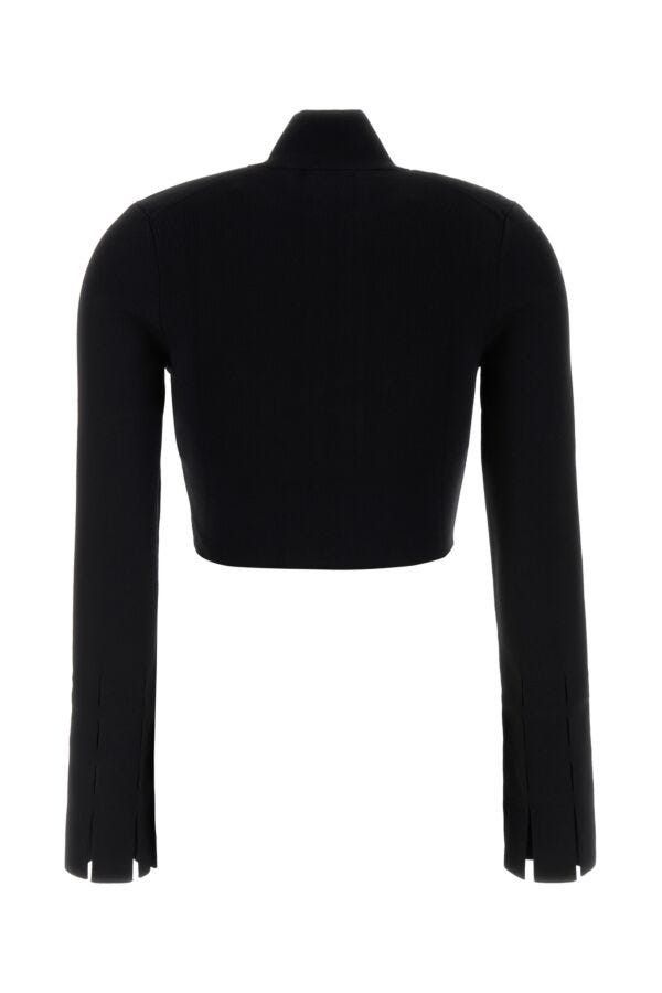 Nanushka Black Stretch Viscose Blend Izan Cardigan Size M / US 6-8 / IT 42-44 - 4 Thumbnail