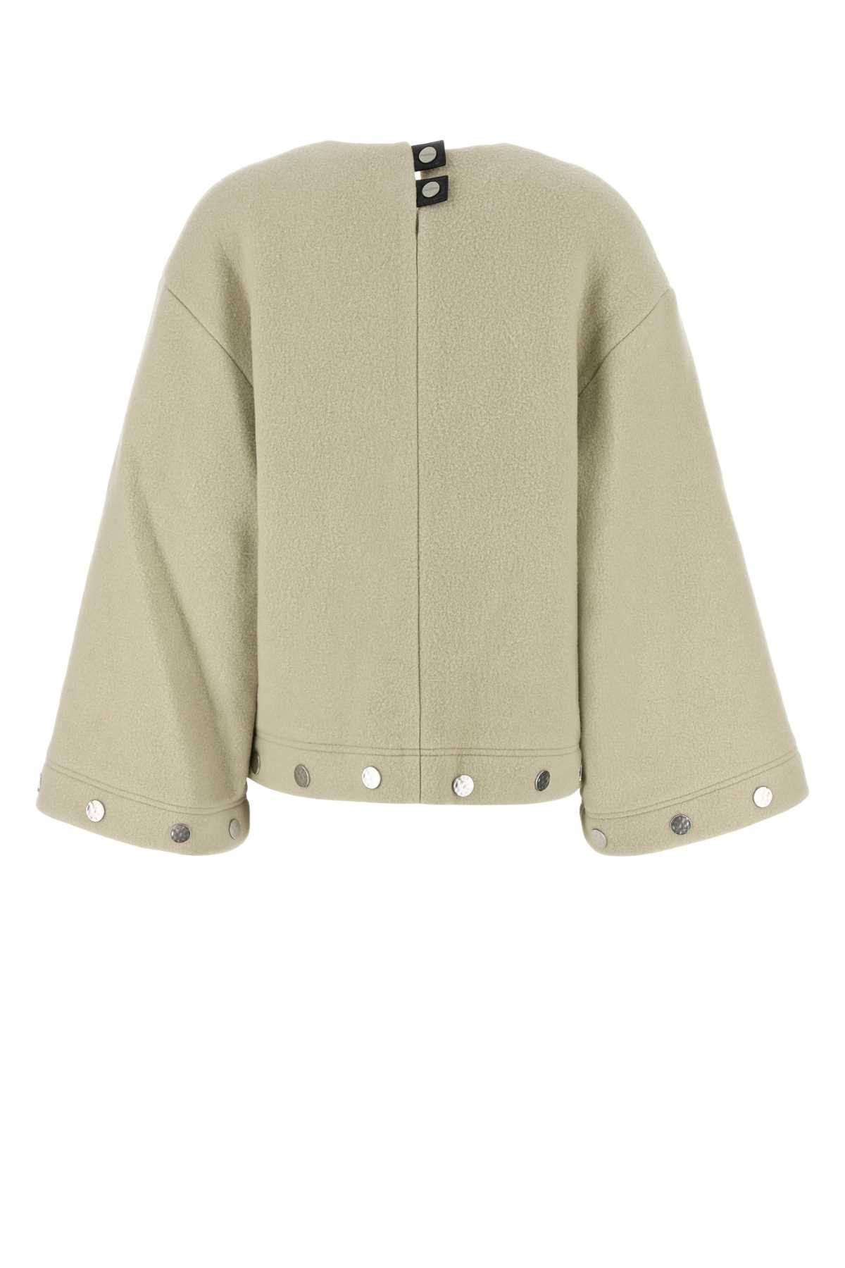 Nanushka Sand Wool Blend Oversize Anwen Blouse Size M / US 6-8 / IT 42-44 - 2 Thumbnail