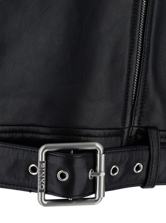 Pinko PINKO Women Jackets 104877A21LZ99 Black Size S / US 4 / IT 40 - 3 Thumbnail