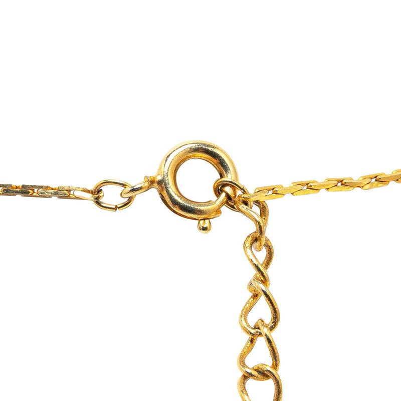 Dior Dior Dior Logo Pendant Necklace Gold Plated Metal Necklace Size ONE SIZE - 2 Thumbnail