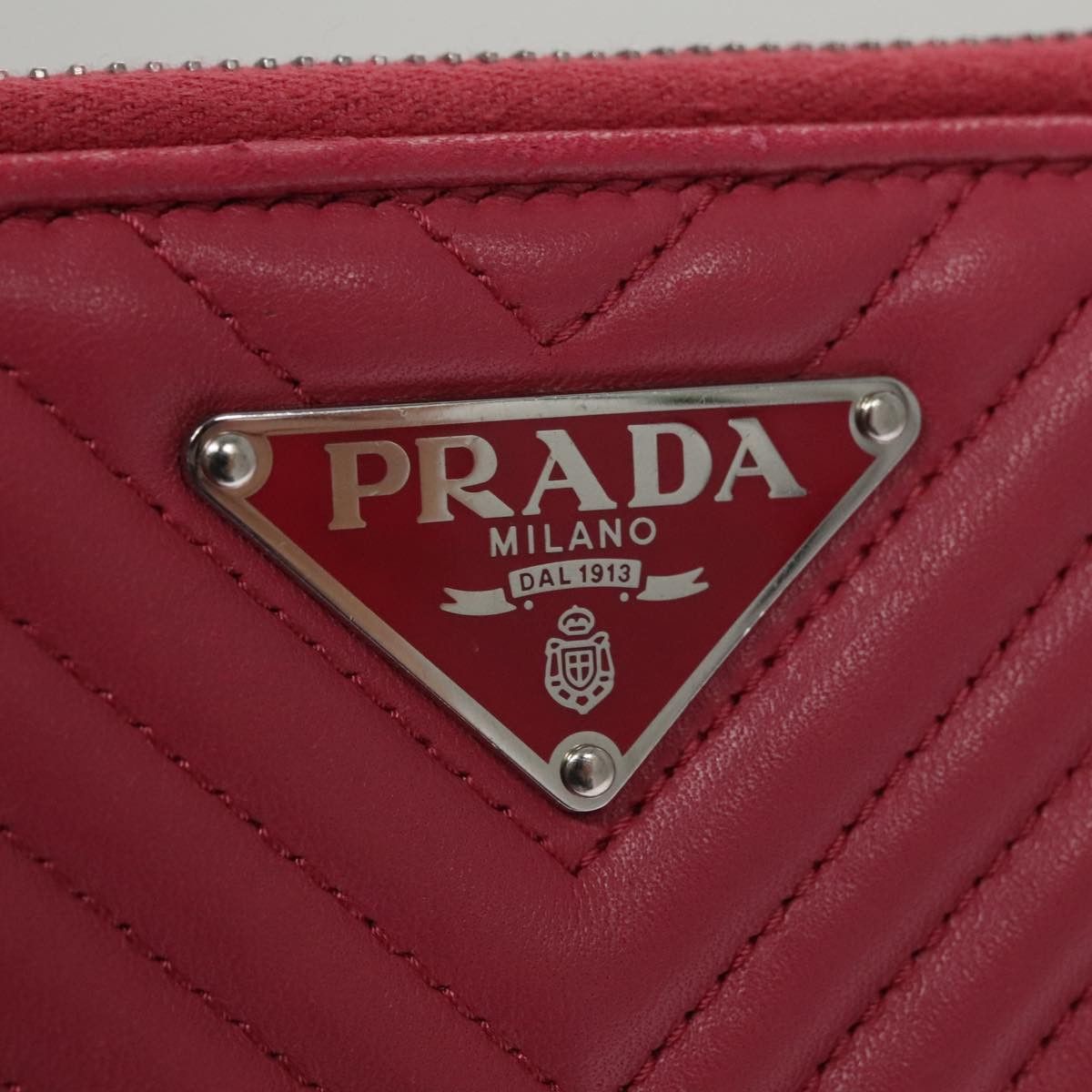Prada Nappa Gauffré Pink Leather Shoulder Bag (Pre-Owned) Size ONE SIZE - 15 Thumbnail