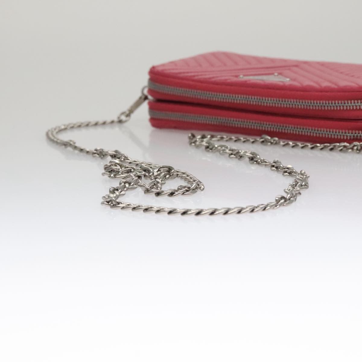 Prada Nappa Gauffré Pink Leather Shoulder Bag (Pre-Owned) Size ONE SIZE - 6 Thumbnail