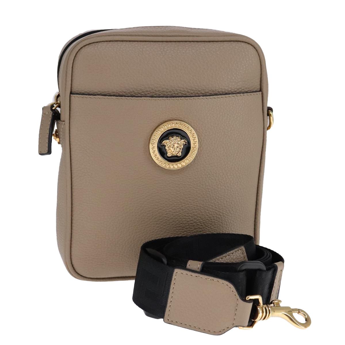 Versace Medusa Beige Leather Shoulder Bag (Pre-Owned) Size ONE SIZE - 14 Thumbnail