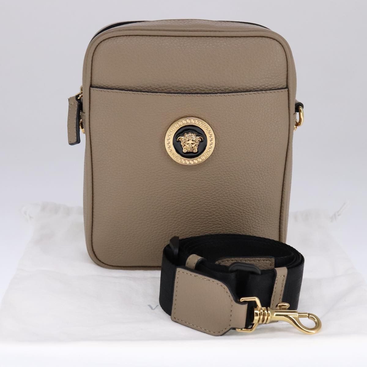 Versace Medusa Beige Leather Shoulder Bag (Pre-Owned) Size ONE SIZE - 12 Thumbnail