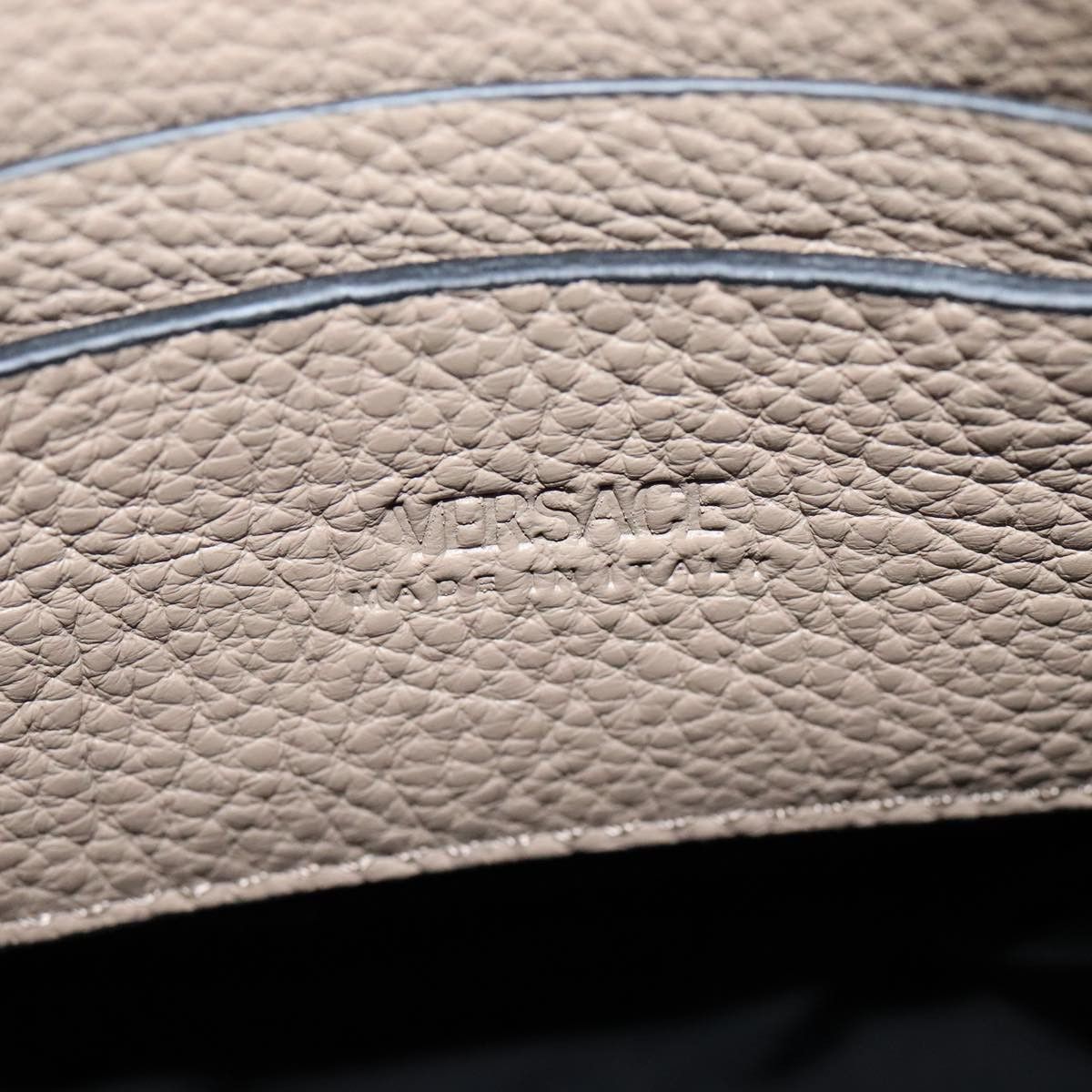 Versace Medusa Beige Leather Shoulder Bag (Pre-Owned) Size ONE SIZE - 11 Thumbnail