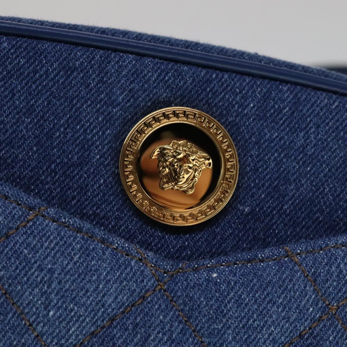 Versace Blue Denim - Jeans Shoulder Bag (Pre-Owned) Size ONE SIZE - 12 Thumbnail
