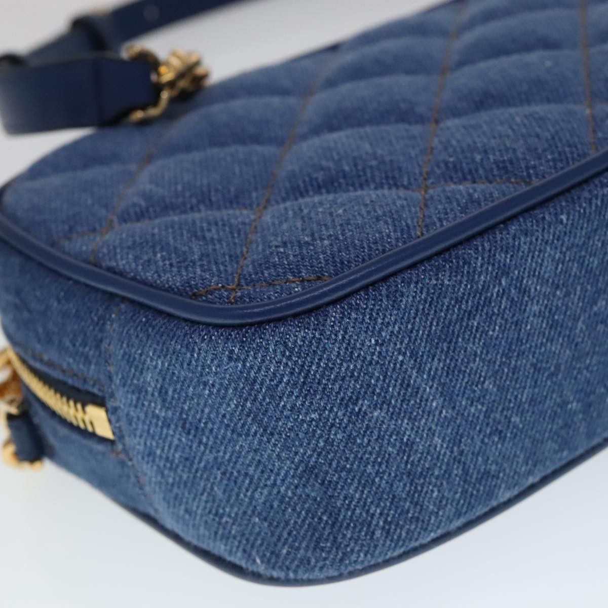 Versace Blue Denim - Jeans Shoulder Bag (Pre-Owned) Size ONE SIZE - 10 Thumbnail