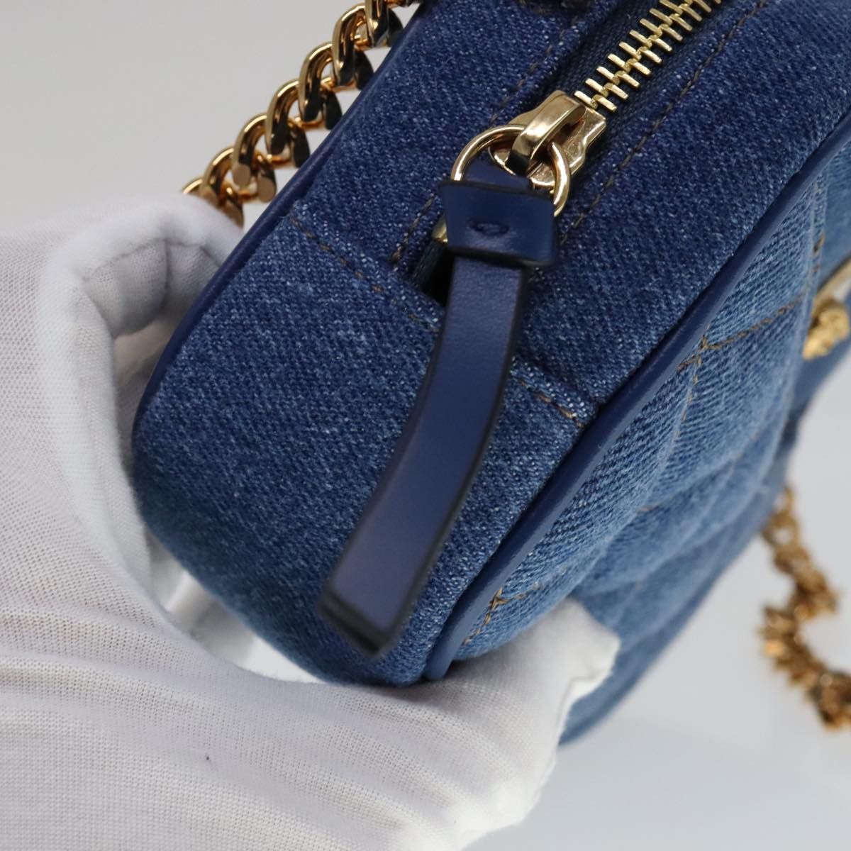 Versace Blue Denim - Jeans Shoulder Bag (Pre-Owned) Size ONE SIZE - 11 Thumbnail