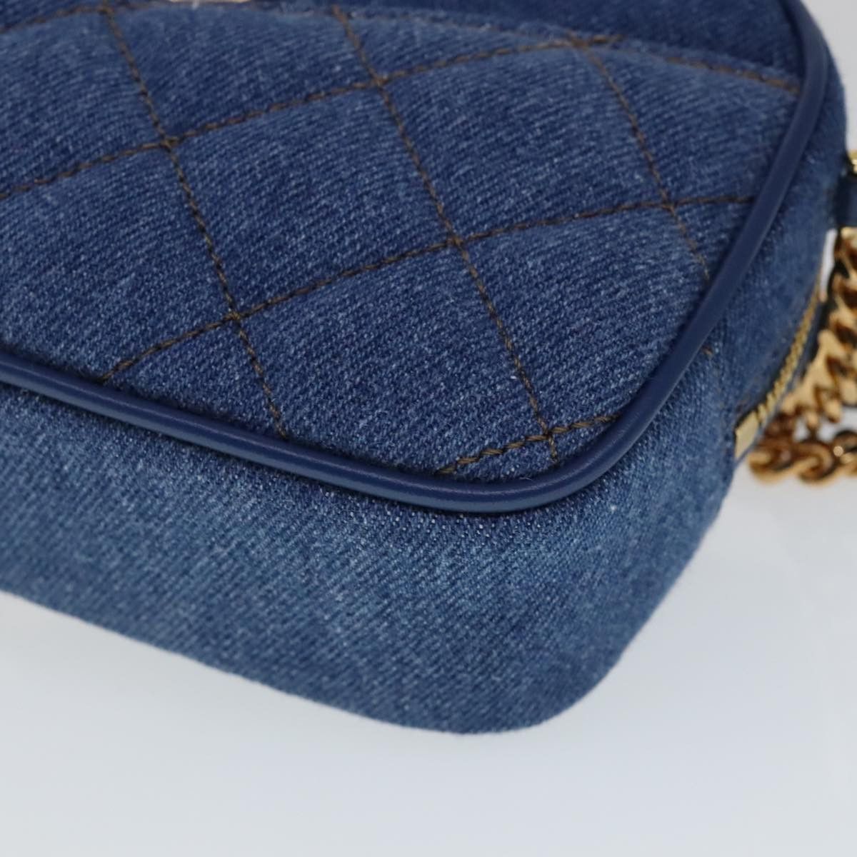 Versace Blue Denim - Jeans Shoulder Bag (Pre-Owned) Size ONE SIZE - 7 Thumbnail