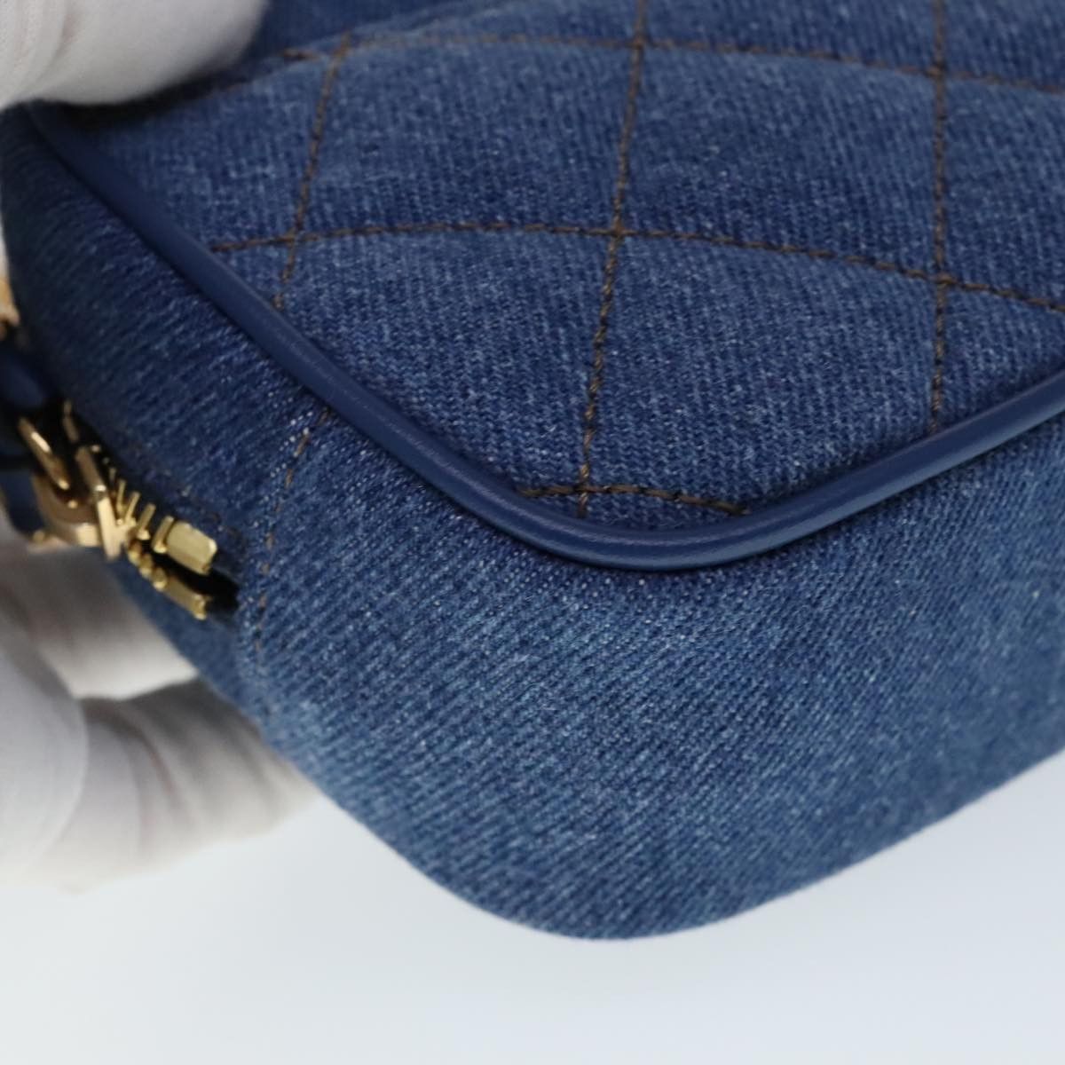 Versace Blue Denim - Jeans Shoulder Bag (Pre-Owned) Size ONE SIZE - 8 Thumbnail