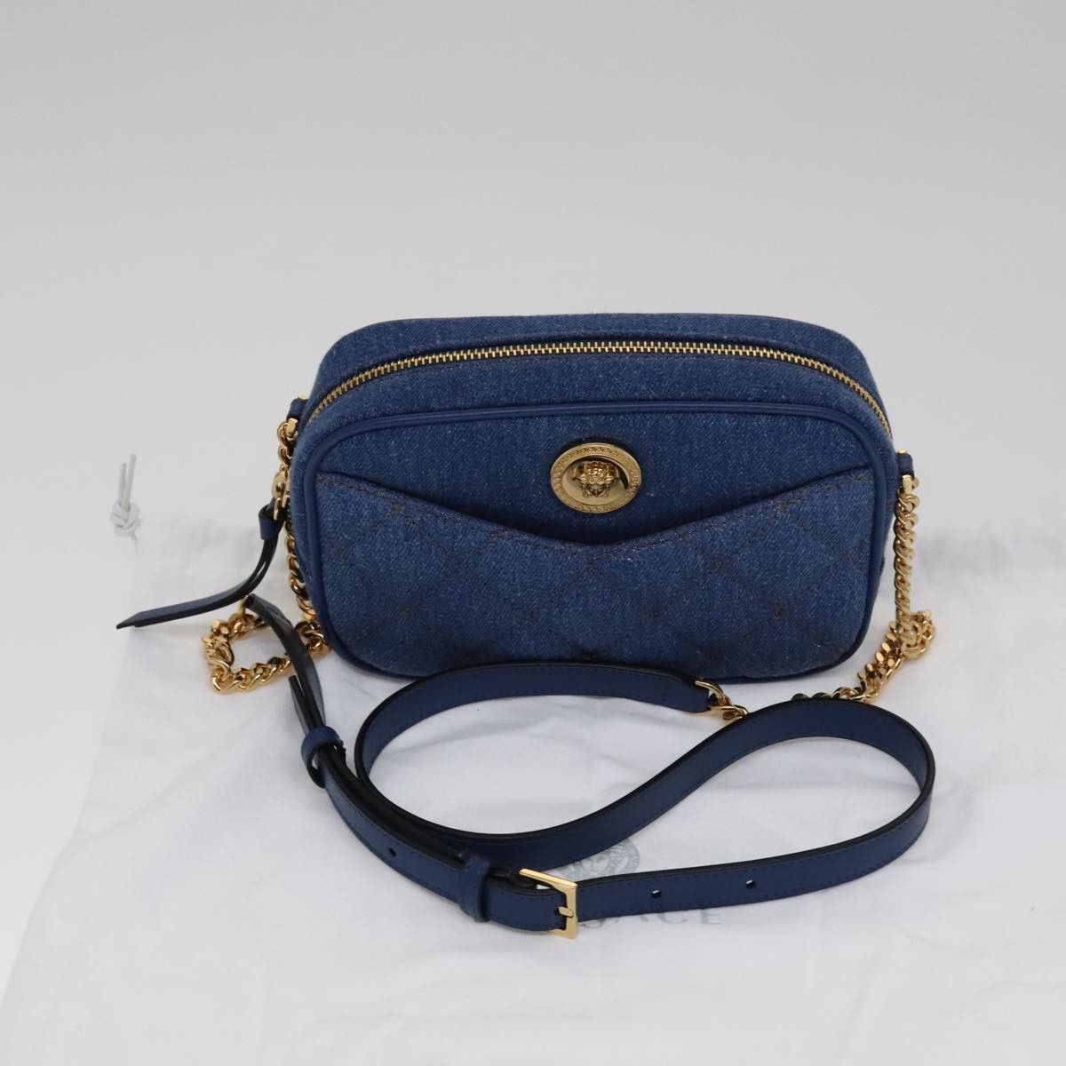 Versace Blue Denim - Jeans Shoulder Bag (Pre-Owned) Size ONE SIZE - 15 Thumbnail