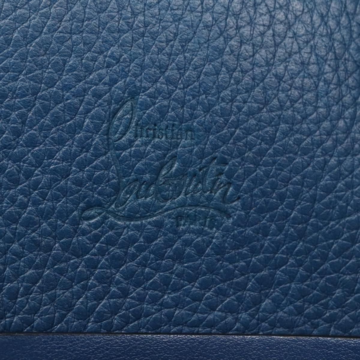 Christian Louboutin Trick Track Blue Leather Handbag (Pre-Owned) Size ONE SIZE - 16 Thumbnail