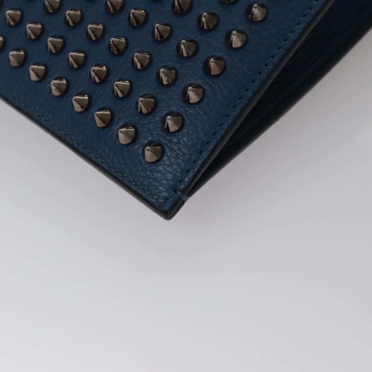 Christian Louboutin Trick Track Blue Leather Handbag (Pre-Owned) Size ONE SIZE - 6 Thumbnail