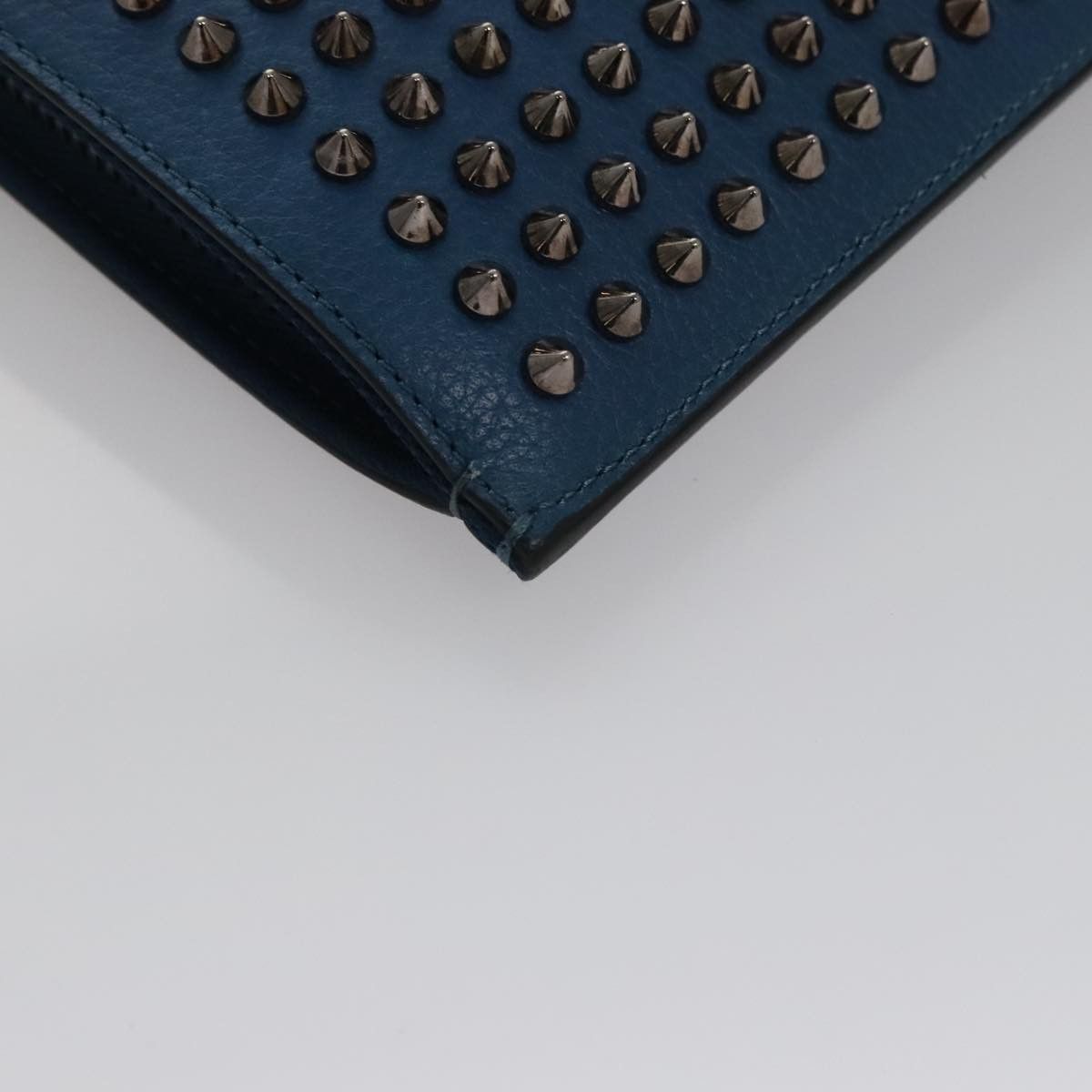 Christian Louboutin Trick Track Blue Leather Handbag (Pre-Owned) Size ONE SIZE - 7 Thumbnail