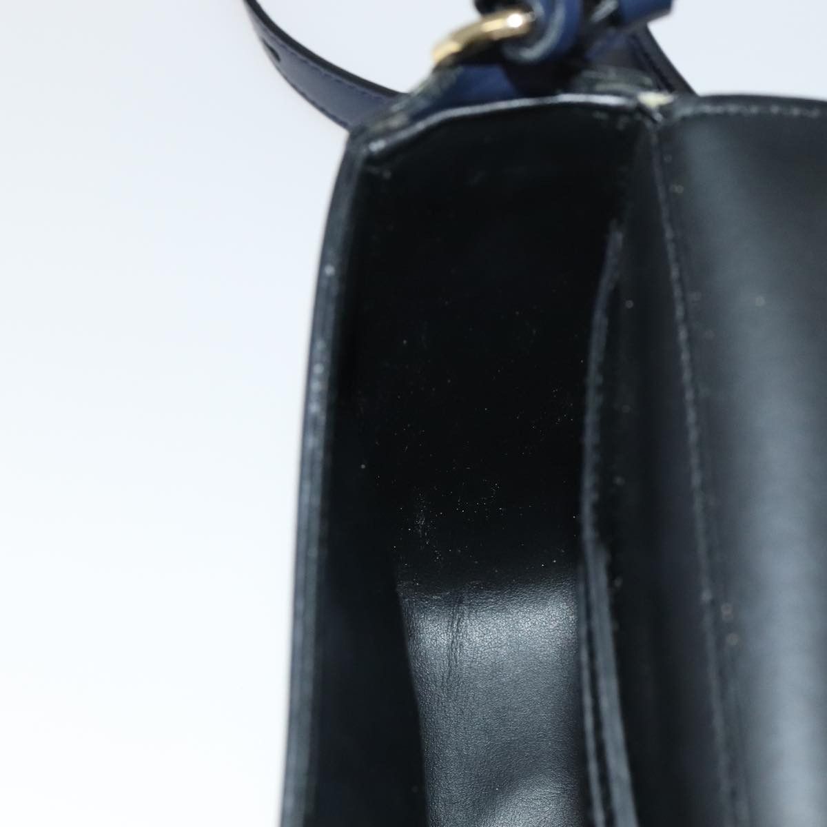 Salvatore Ferragamo Tassel Navy Leather Shoulder Bag (Pre-Owned) Size ONE SIZE - 18 Thumbnail