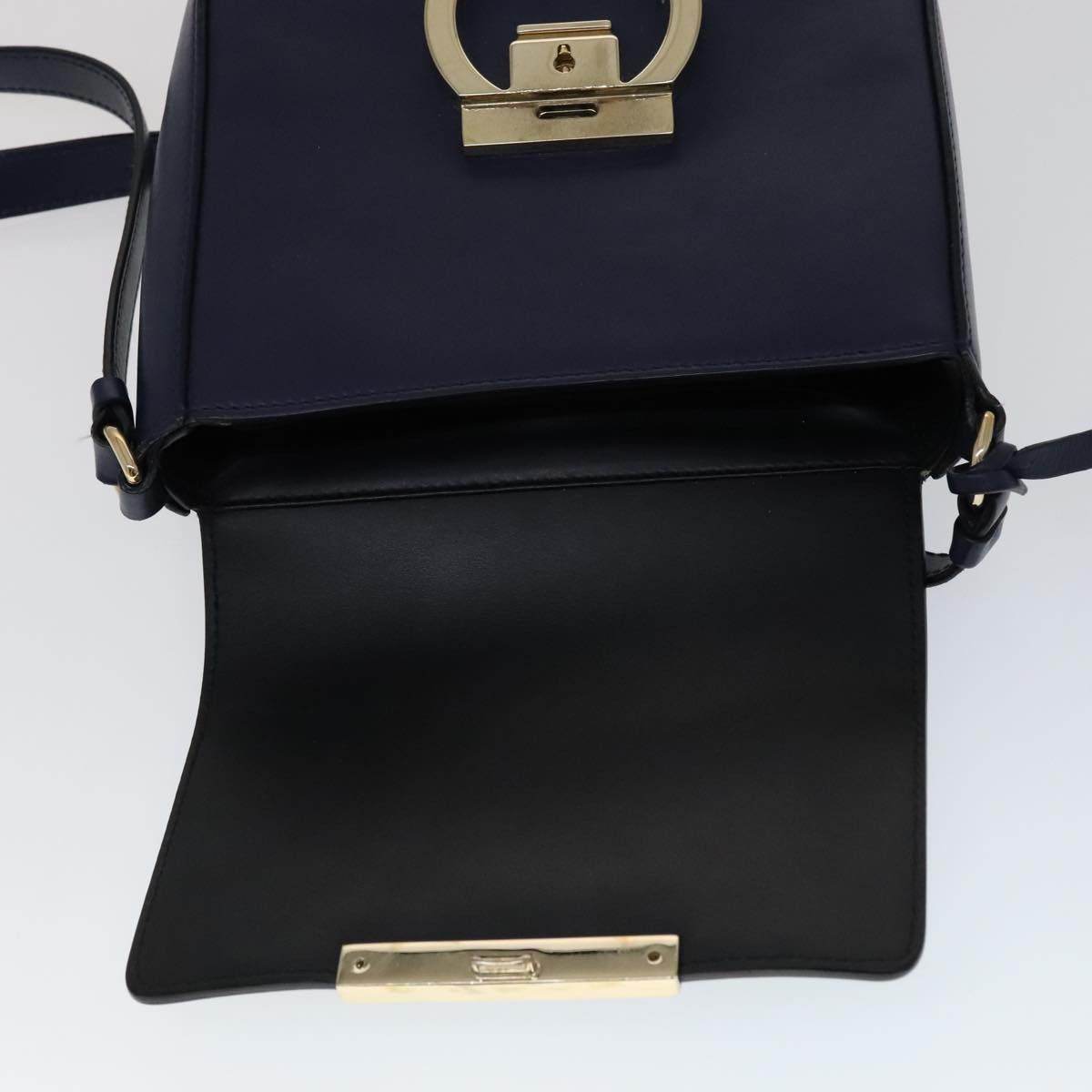 Salvatore Ferragamo Tassel Navy Leather Shoulder Bag (Pre-Owned) Size ONE SIZE - 15 Thumbnail