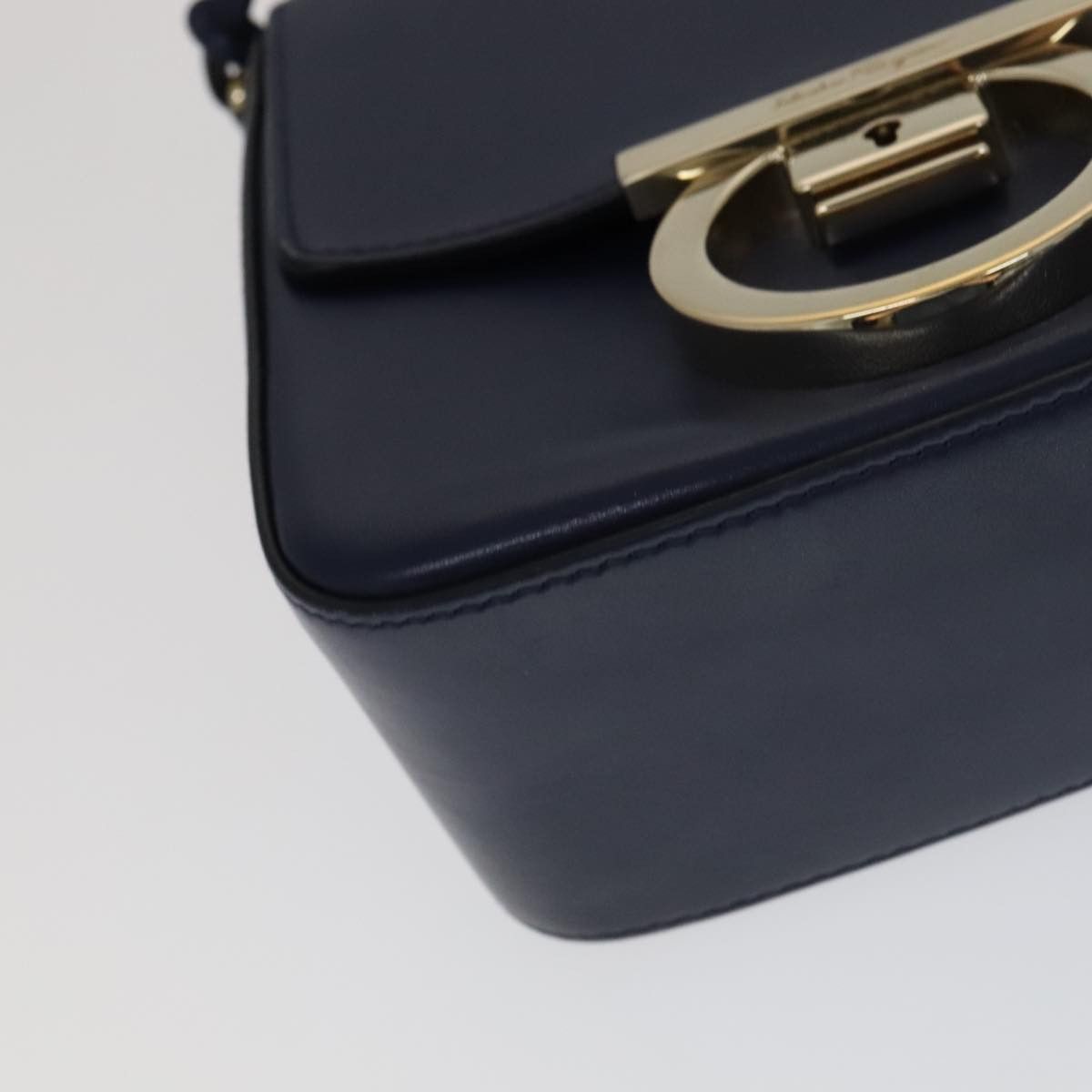 Salvatore Ferragamo Tassel Navy Leather Shoulder Bag (Pre-Owned) Size ONE SIZE - 10 Thumbnail