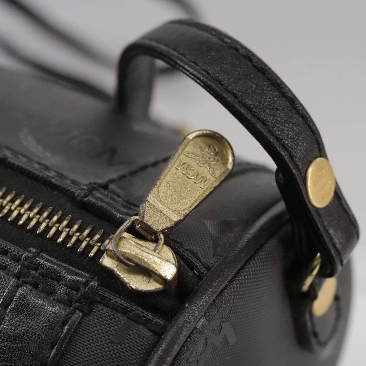 MCM Visetos Black Canvas Shoulder Bag (Pre-Owned) Size ONE SIZE - 11 Thumbnail