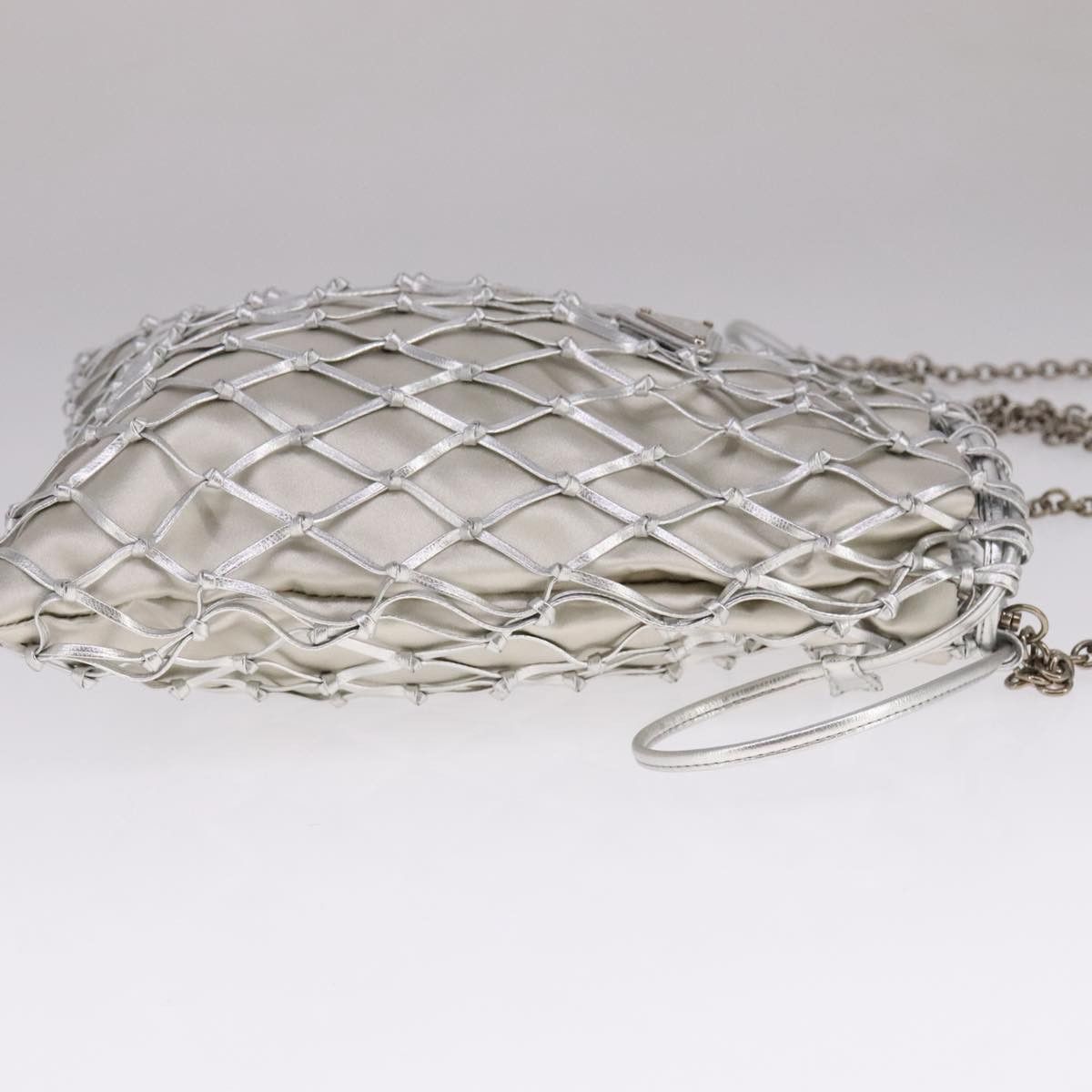 Prada Silver Synthetic Shoulder Bag (Pre-Owned) Size ONE SIZE - 5 Thumbnail