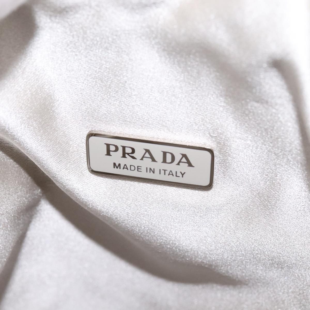 Prada Silver Synthetic Shoulder Bag (Pre-Owned) Size ONE SIZE - 15 Thumbnail
