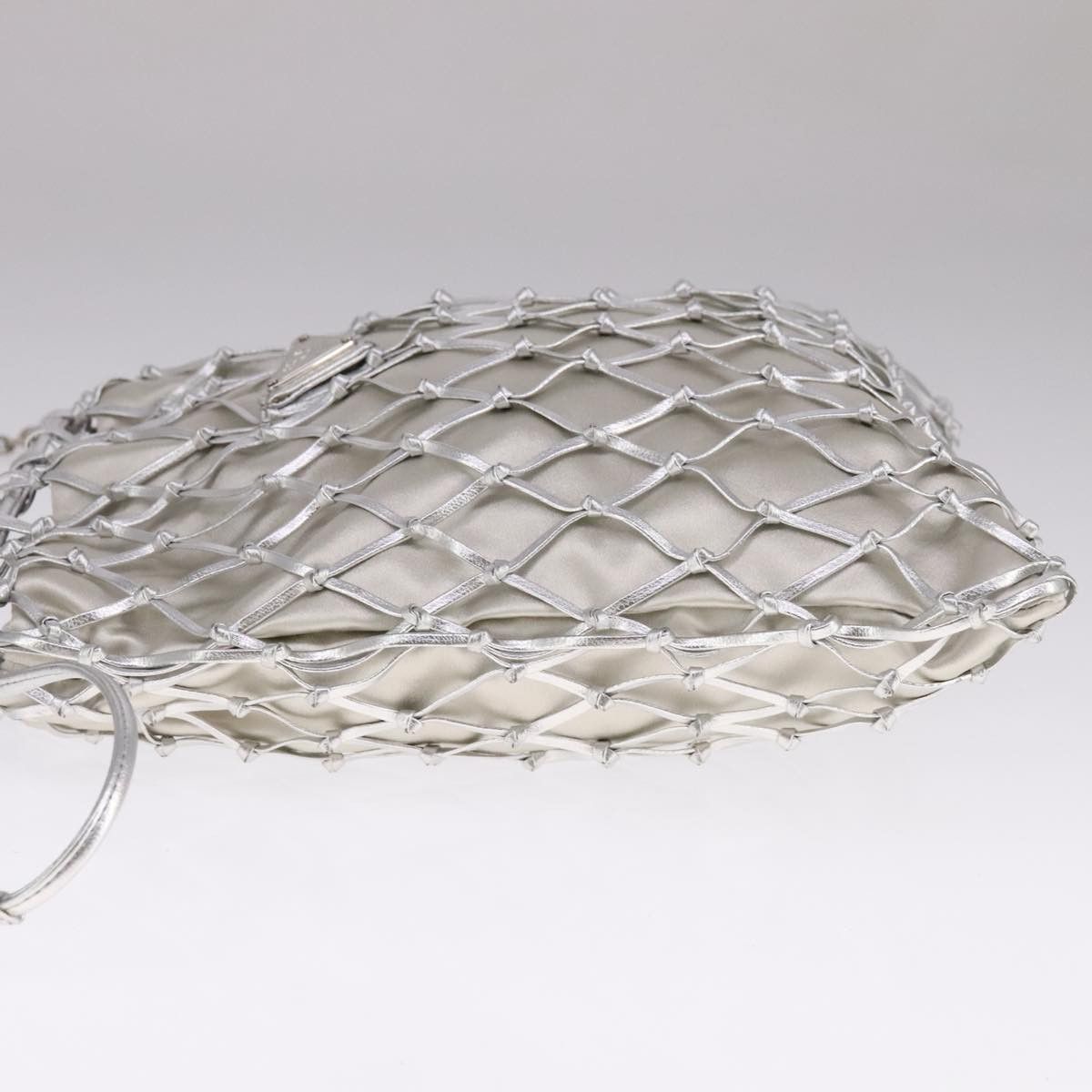 Prada Silver Synthetic Shoulder Bag (Pre-Owned) Size ONE SIZE - 4 Thumbnail
