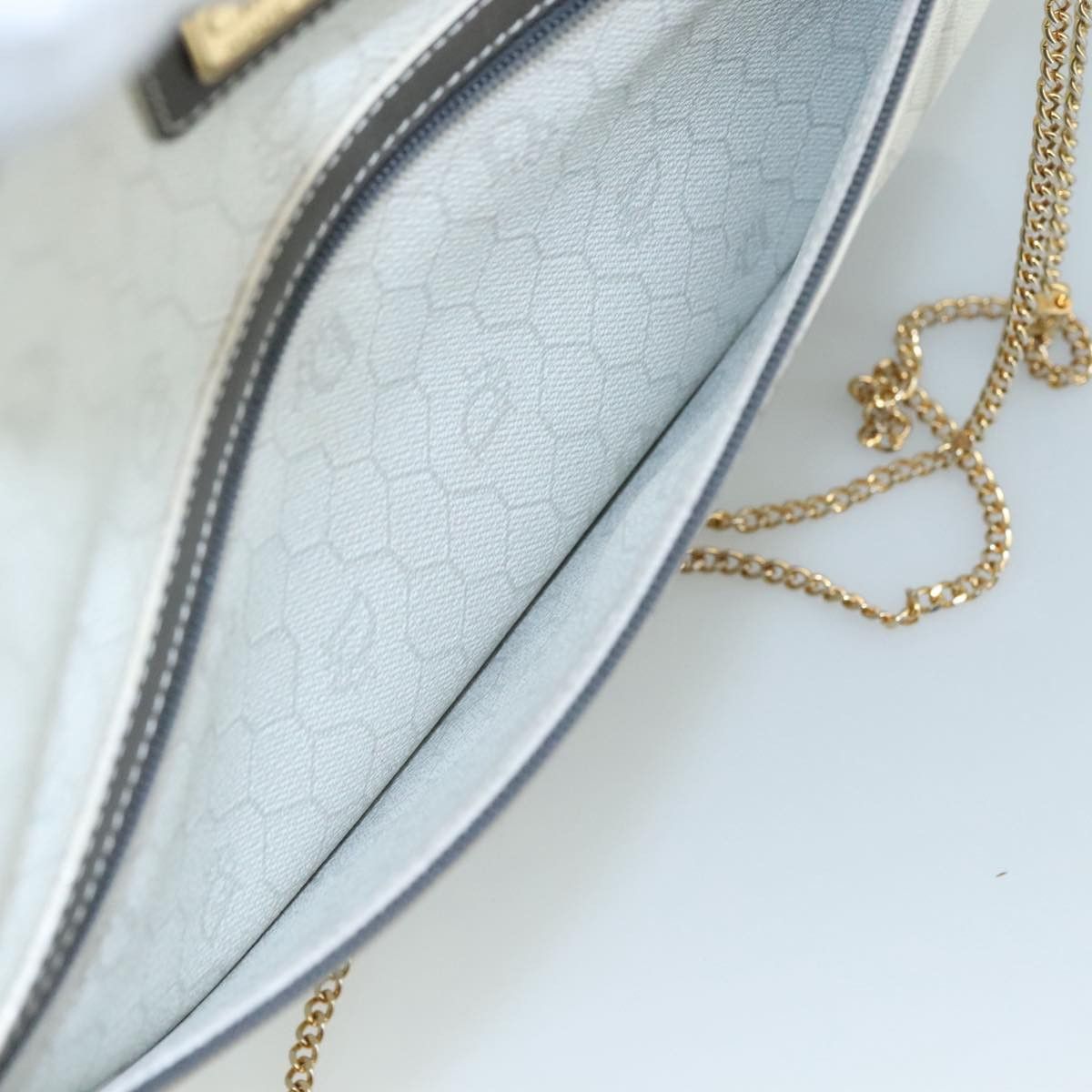 Dior Honeycomb White Canvas Shoulder Bag (Pre-Owned) Size ONE SIZE - 19 Thumbnail