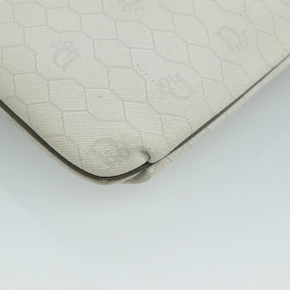 Dior Honeycomb White Canvas Shoulder Bag (Pre-Owned) Size ONE SIZE - 12 Thumbnail