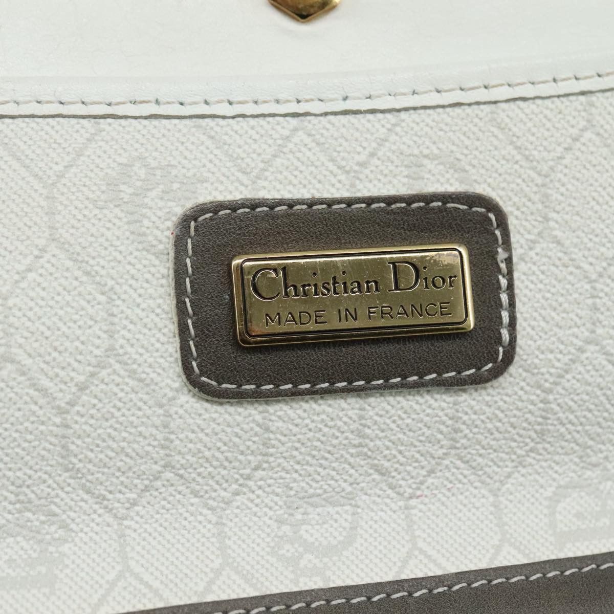 Dior Honeycomb White Canvas Shoulder Bag (Pre-Owned) Size ONE SIZE - 14 Thumbnail