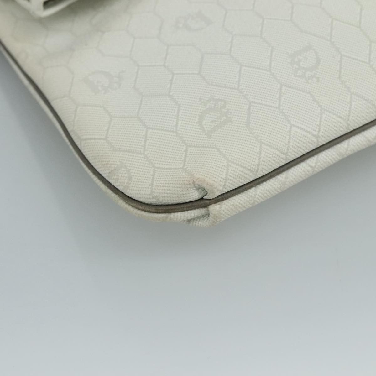 Dior Honeycomb White Canvas Shoulder Bag (Pre-Owned) Size ONE SIZE - 10 Thumbnail