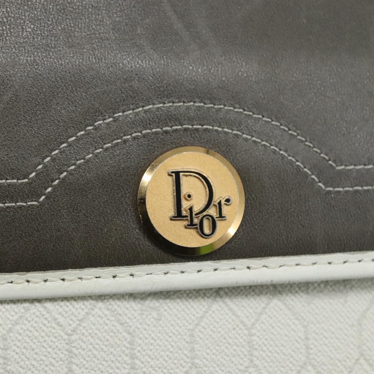 Dior Honeycomb White Canvas Shoulder Bag (Pre-Owned) Size ONE SIZE - 13 Thumbnail
