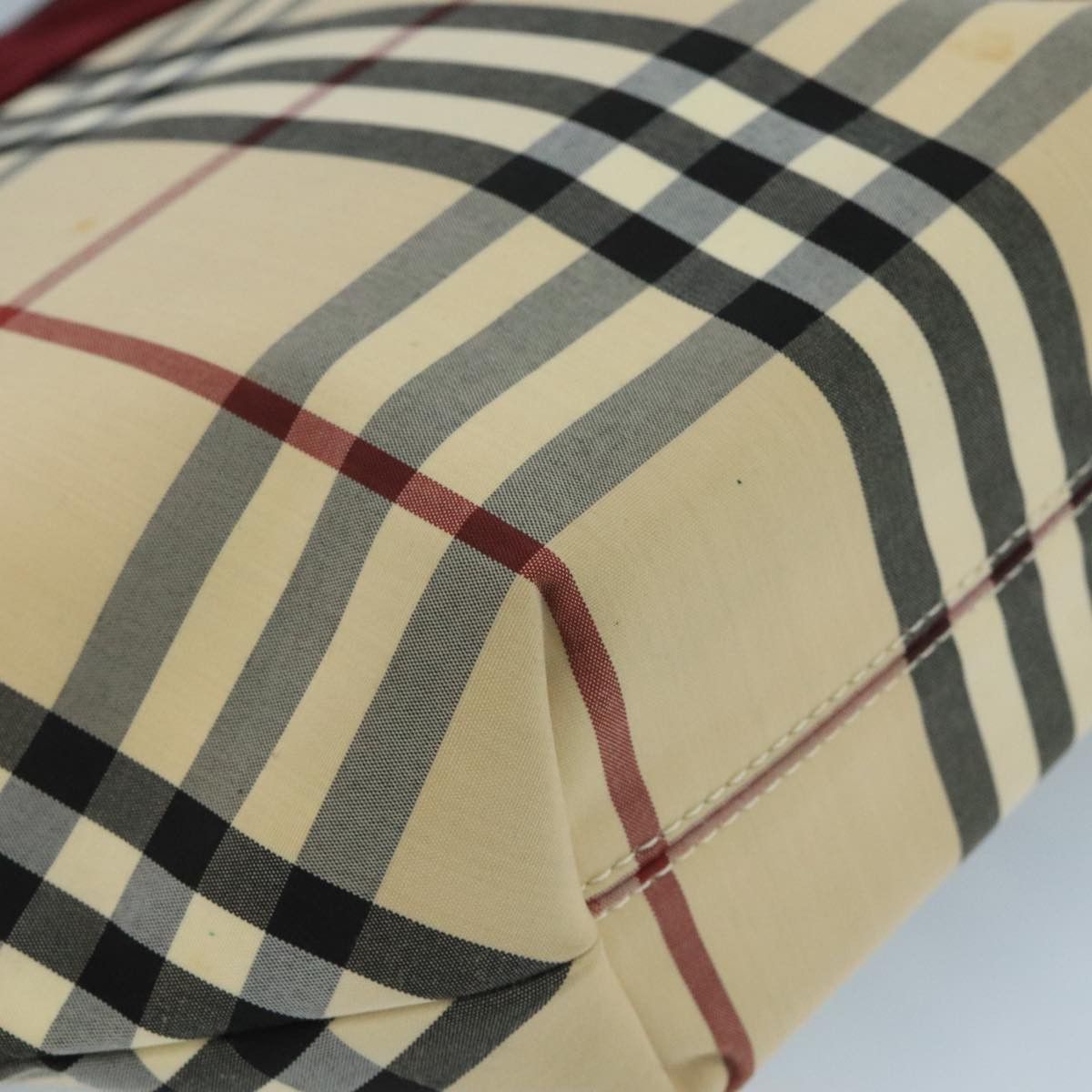 Burberry Nova Check Beige Canvas Tote Bag (Pre-Owned) Size ONE SIZE - 10 Thumbnail